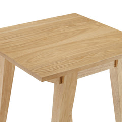 Velvetia Minimal Solid Wood Side Table - Side Tables