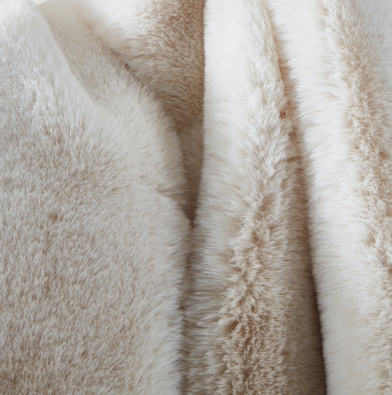 Velza Luxury Chinchilla Faux Fur Throw Blanket, 50" x 60" - Throws