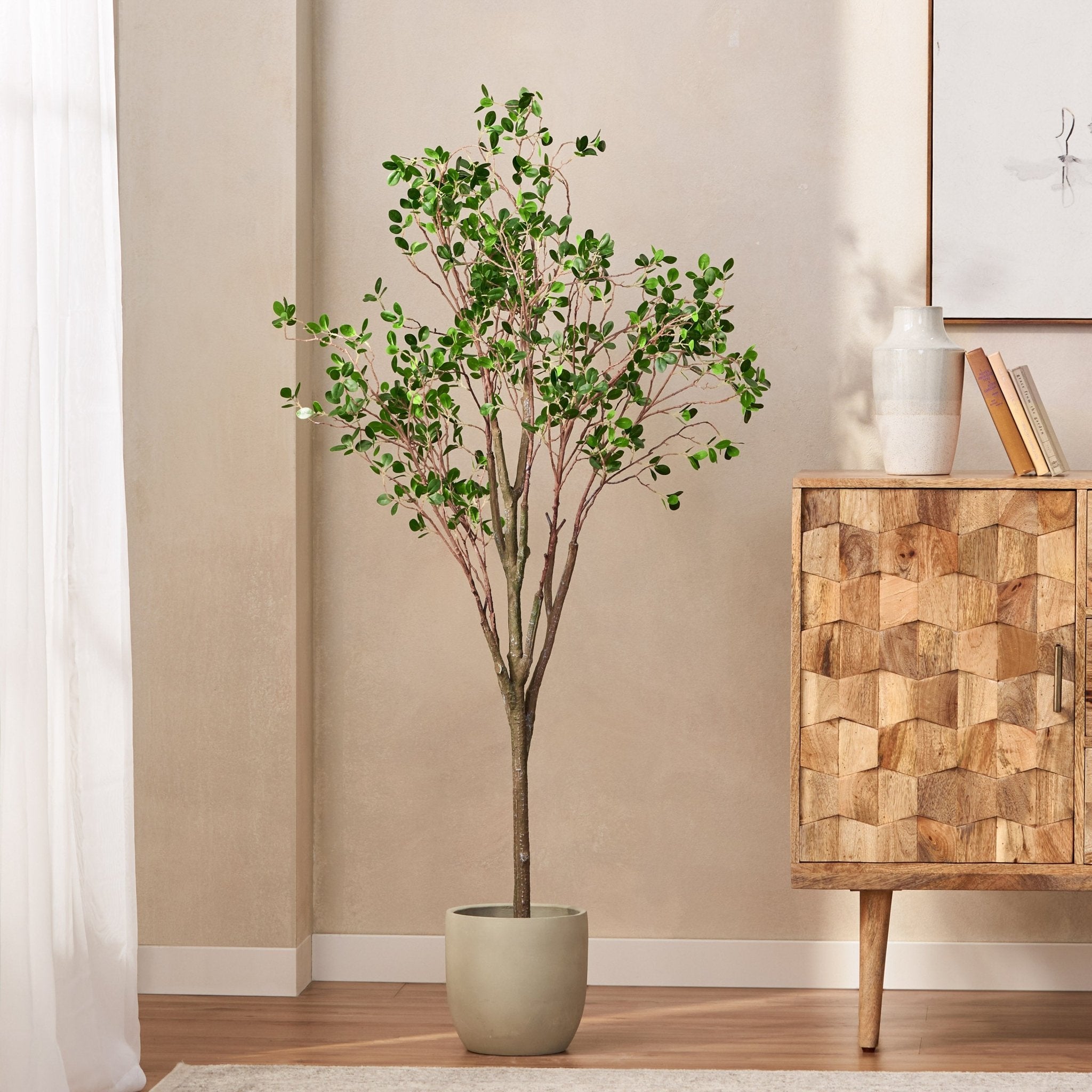 Veracity Artificial Milan Leaves Bonsai - Potted Plants