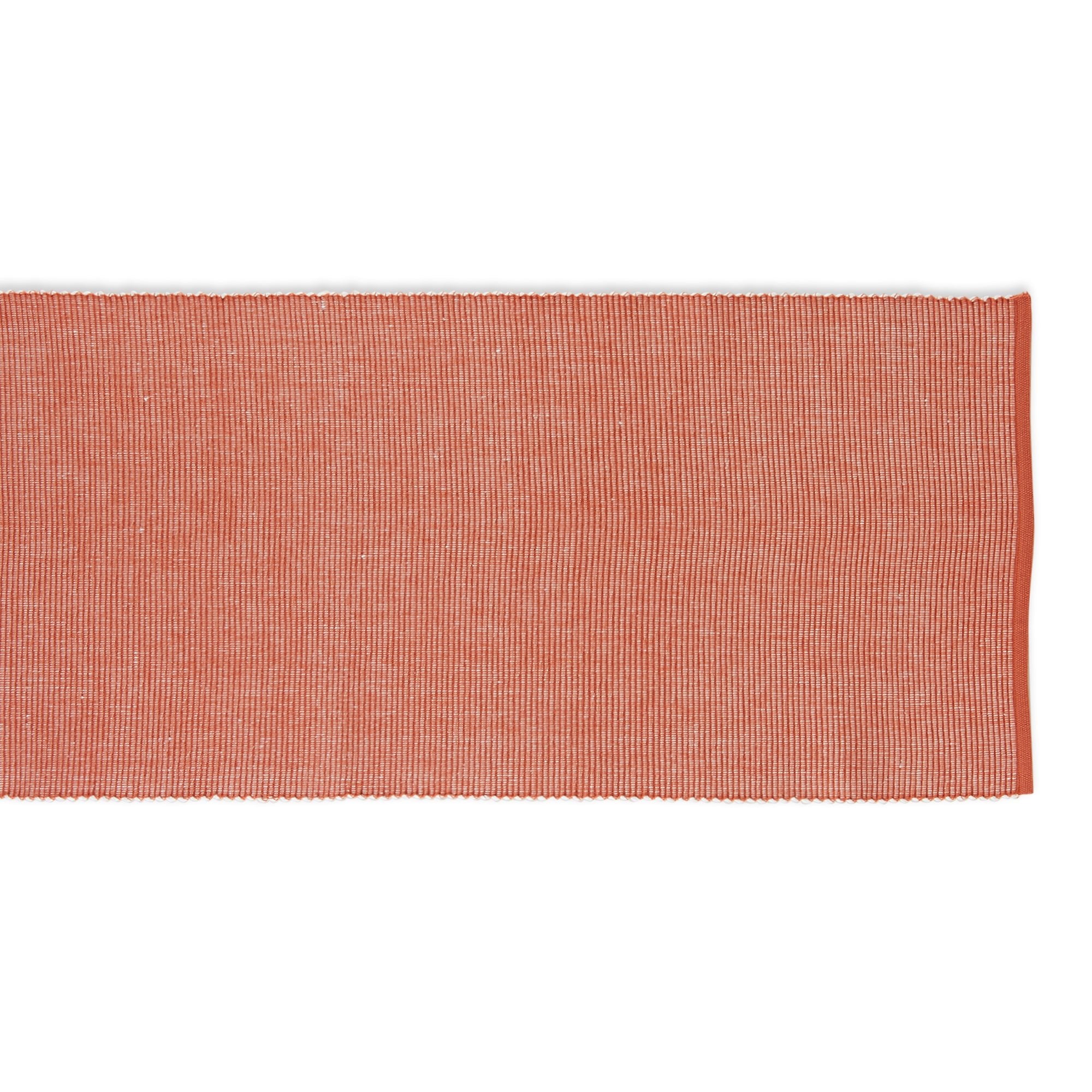 Vintage Red & White 2 - Tone Ribbed Table Runner 13X108 - Table Runners