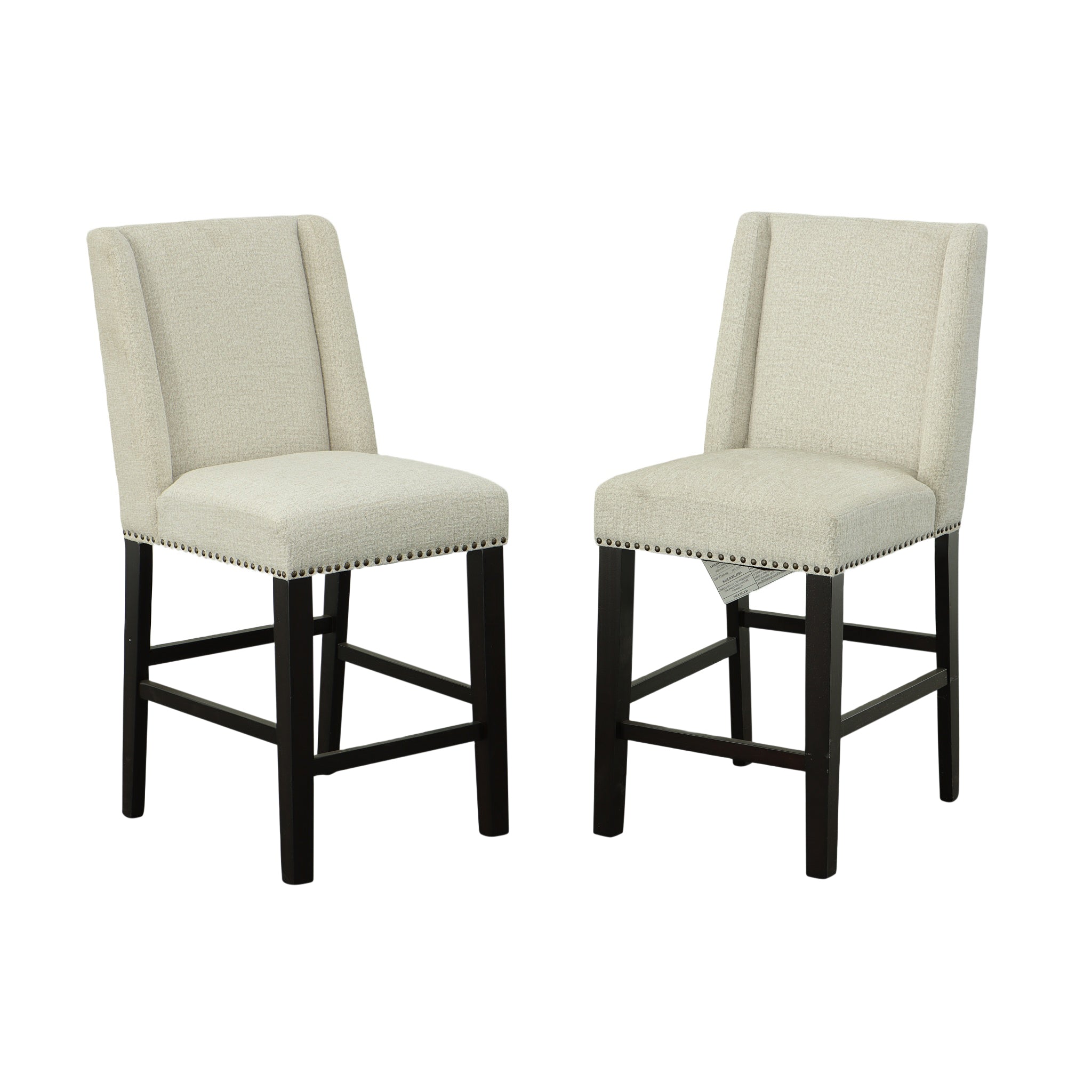 Laurant Upholstered 24 In Counter Stool, Set of 2