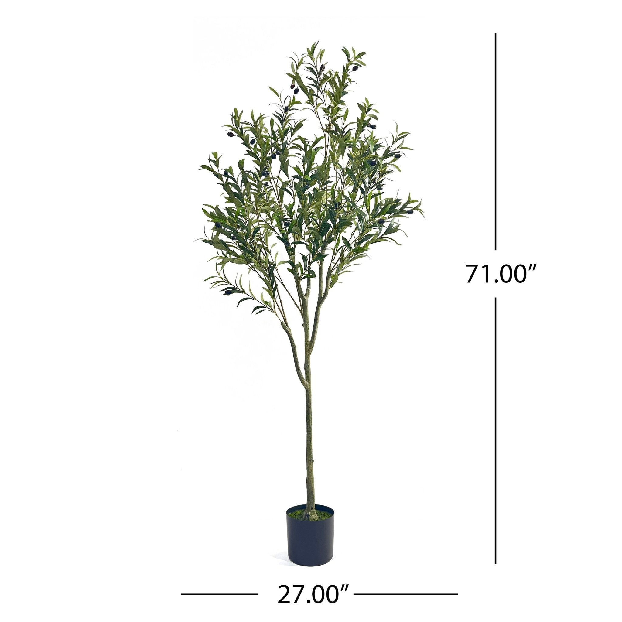 Vortexed Artificial Olive Tree - Potted Trees