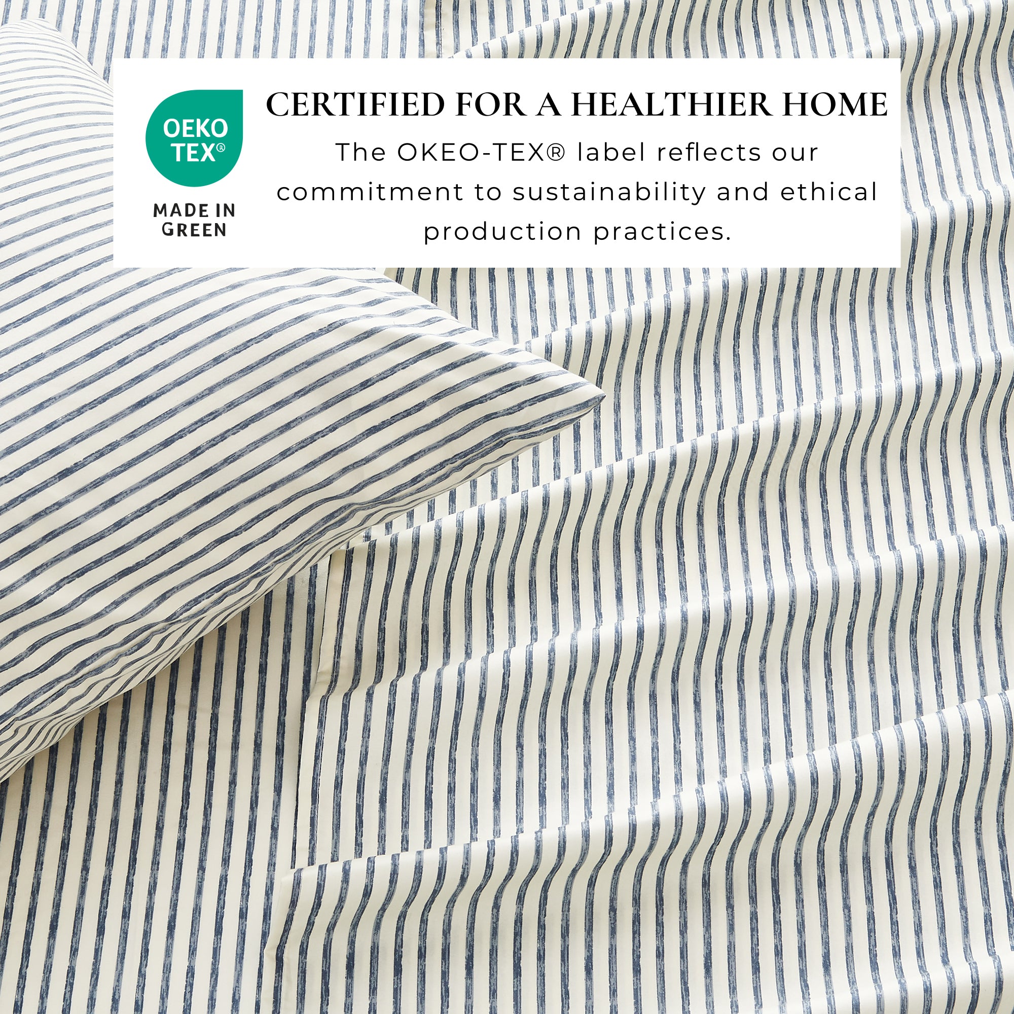 Stripe Printed Microfiber Sheet Set