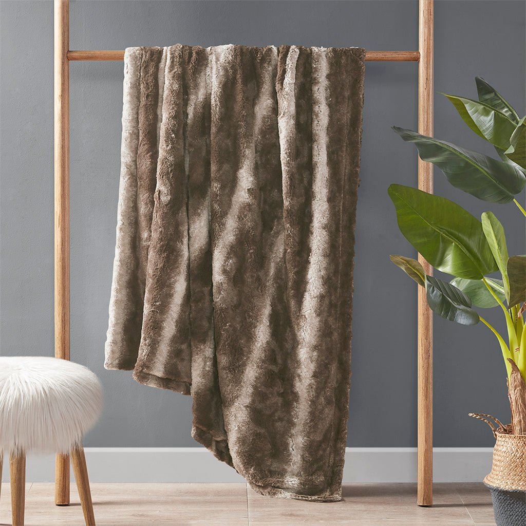 Wander Throw with Soft Faux Fur Face - Throws