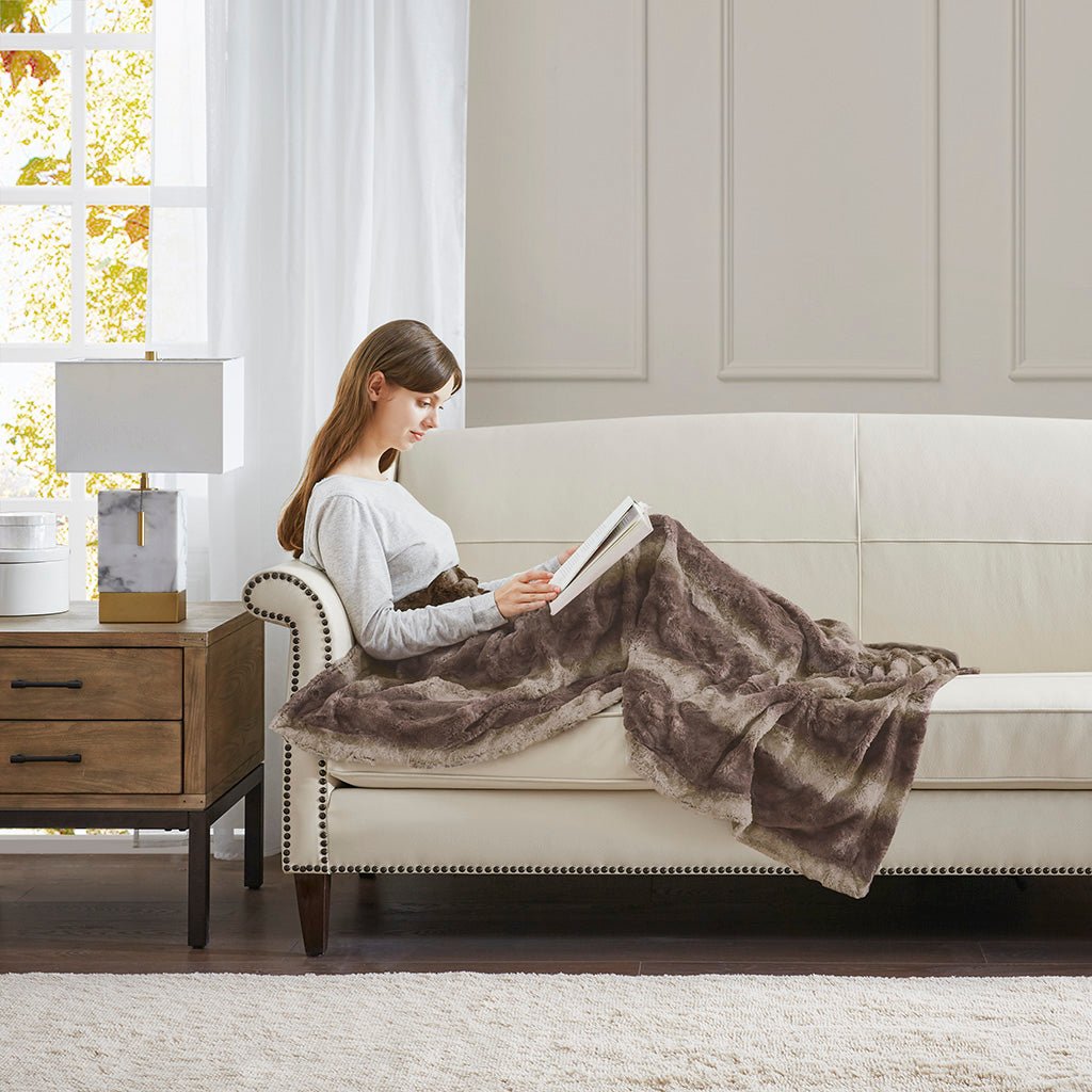 Wander Throw with Soft Faux Fur Face - Throws