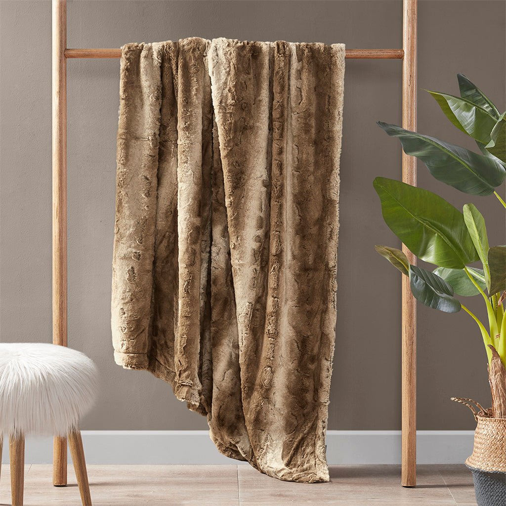 Wander Throw with Soft Faux Fur Face - Throws