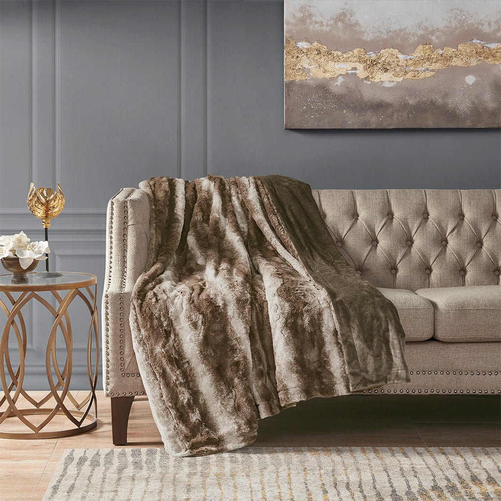 Wander Throw with Soft Faux Fur Face - Throws