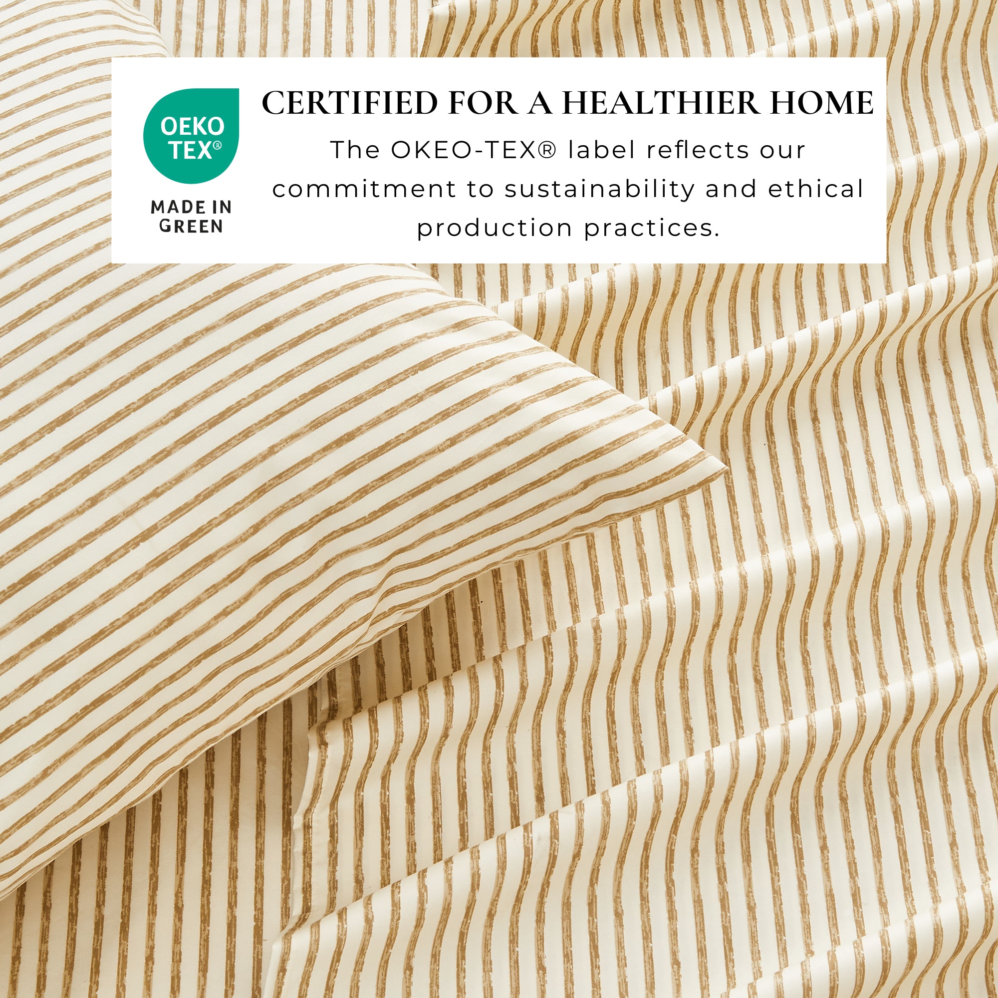 Stripe Printed Microfiber Sheet Set