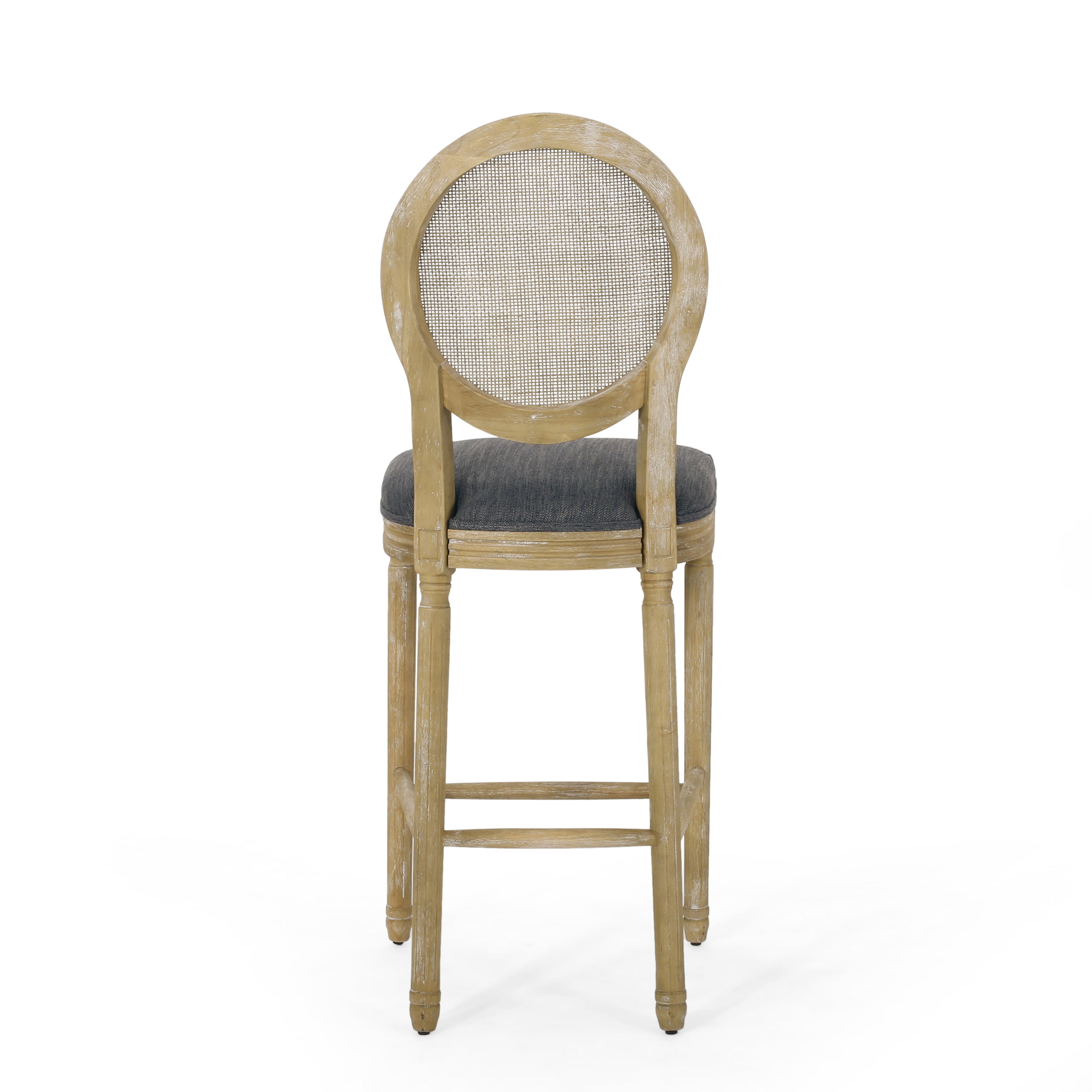 French Country Cane Bar Stool, Set of 2