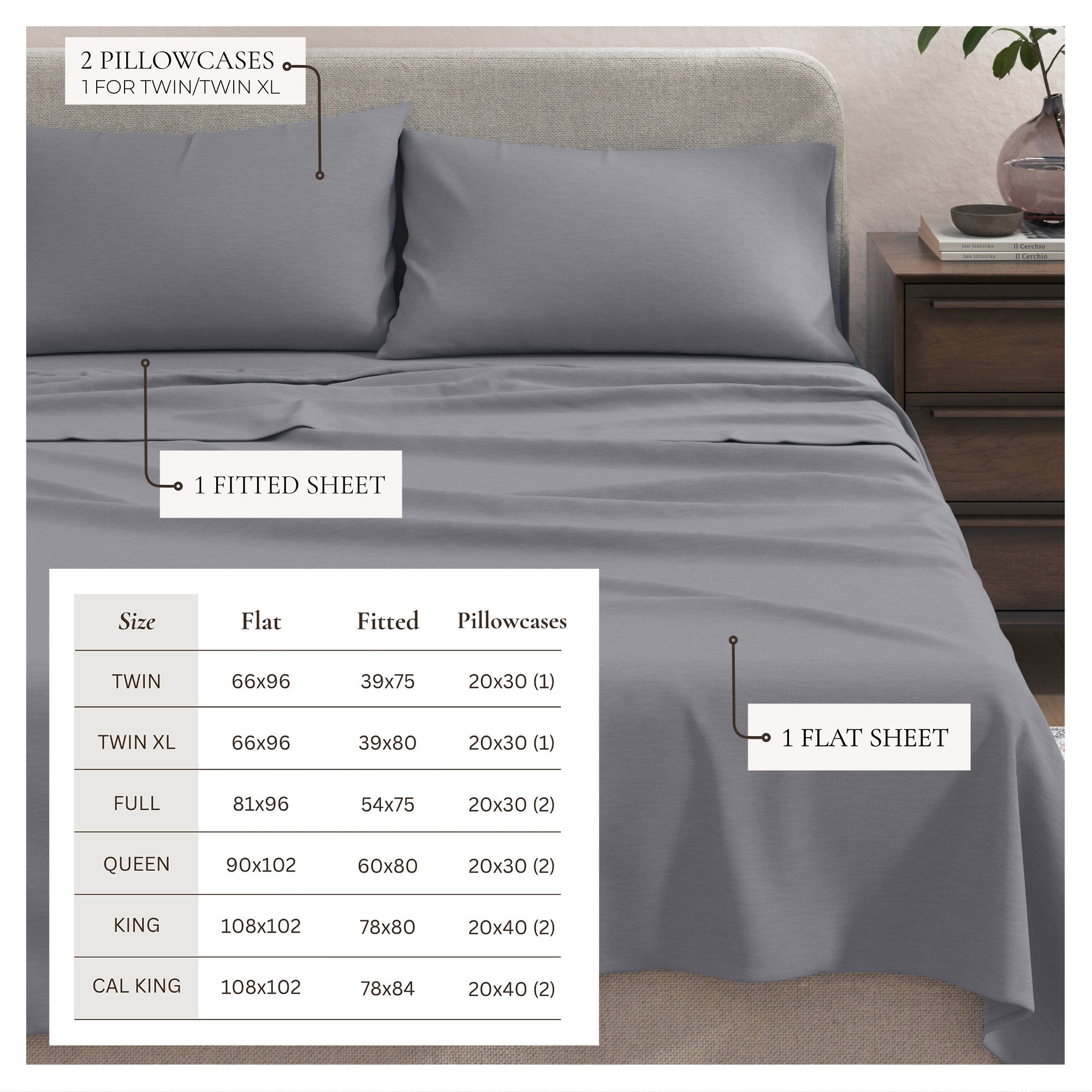 Cotton Heathered Melange Jersey Knit Sheet Set