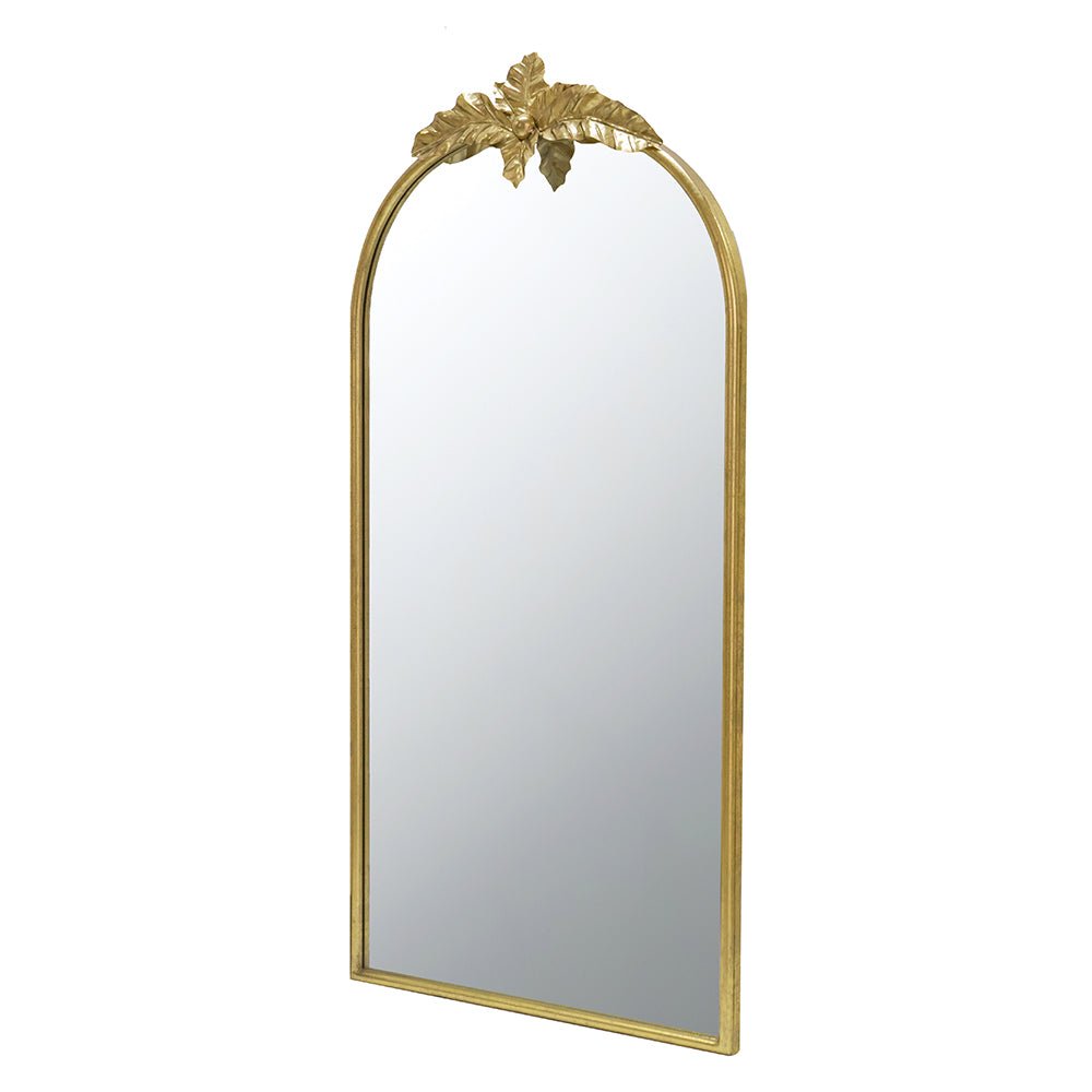 Wonderer Arched Wall Mirror with Metal Frame - Mirrors