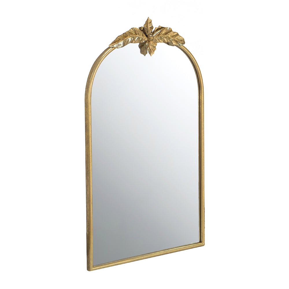 Wonderer Arched Wall Mirror with Metal Frame - Mirrors