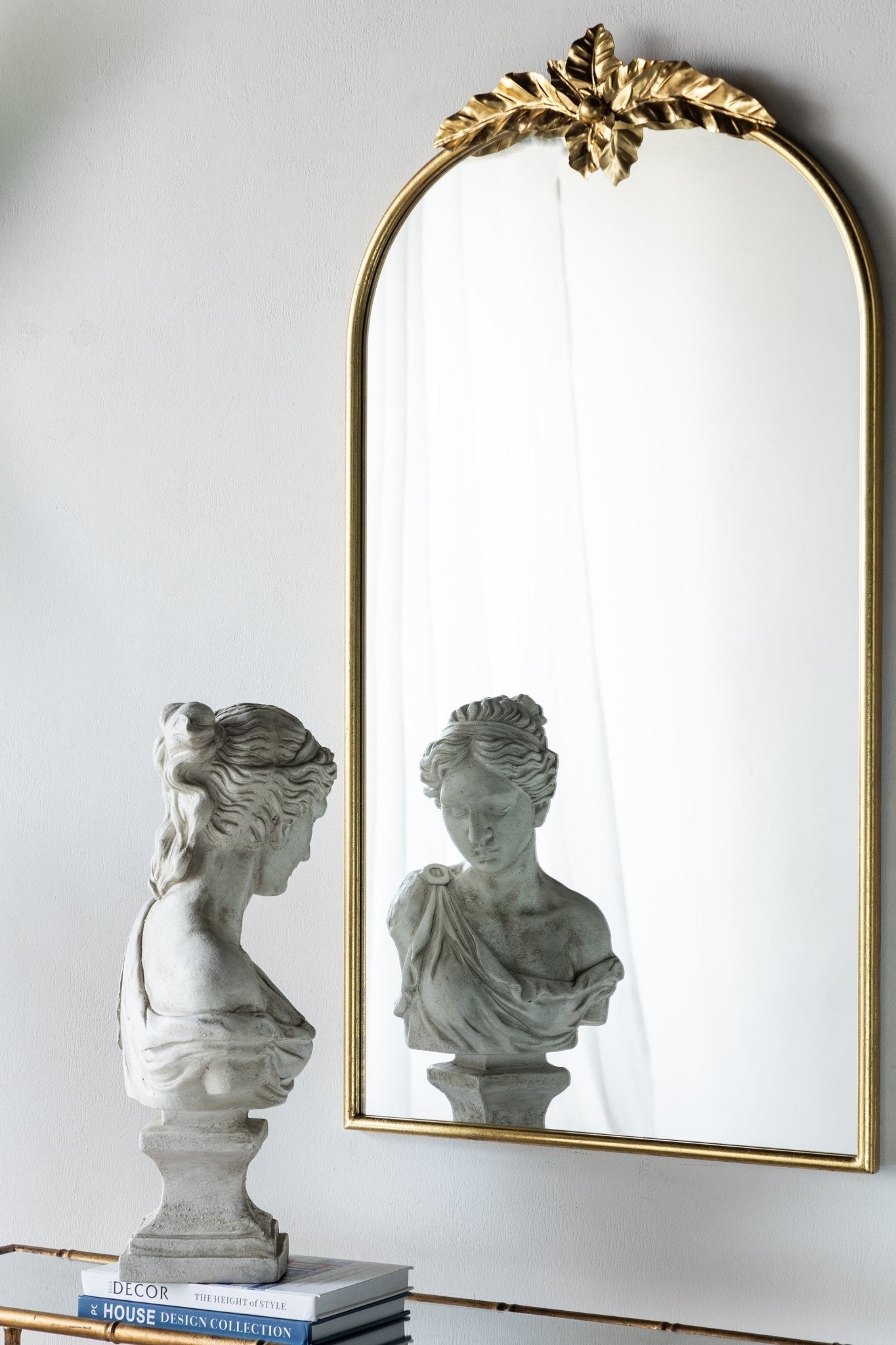 Wonderer Arched Wall Mirror with Metal Frame - Mirrors