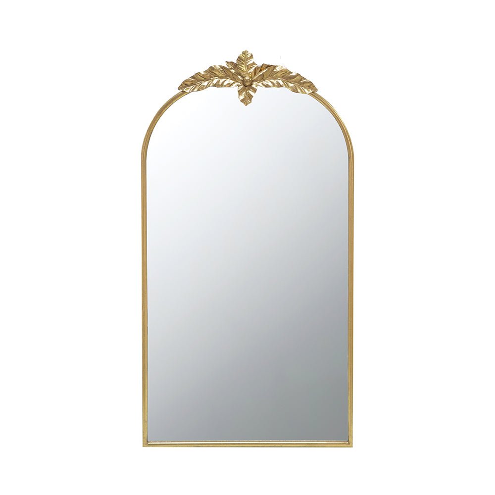 Wonderer Arched Wall Mirror with Metal Frame - Mirrors