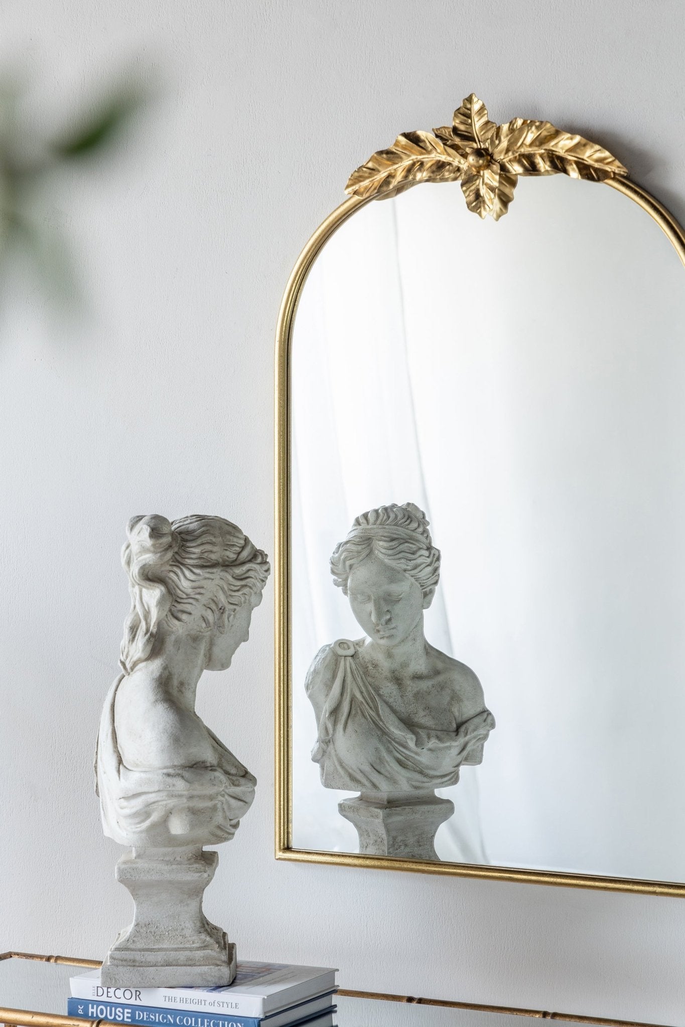 Wonderer Arched Wall Mirror with Metal Frame - Mirrors
