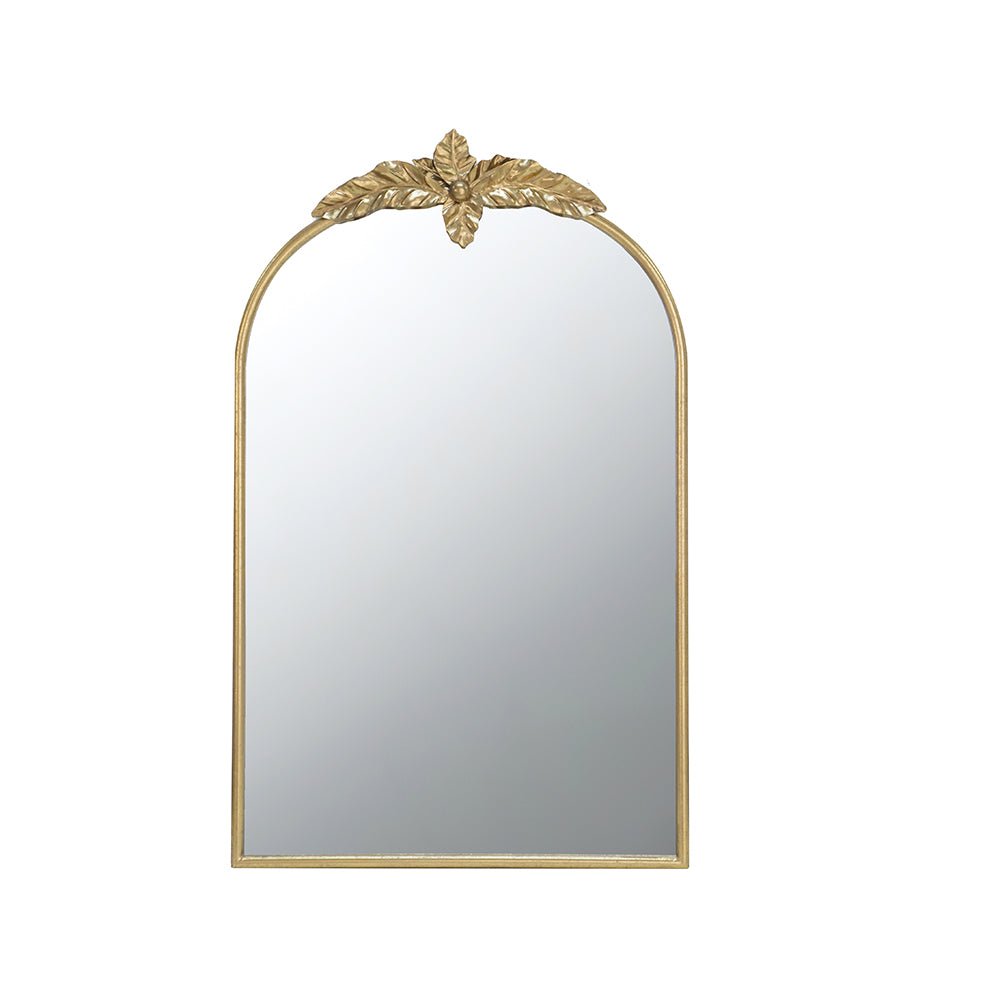Wonderer Arched Wall Mirror with Metal Frame - Mirrors