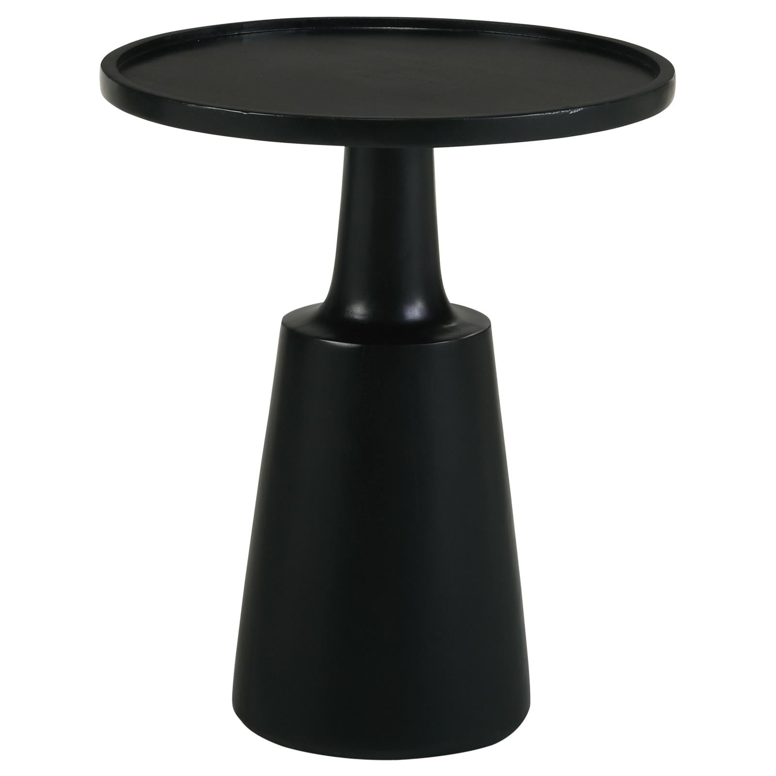 Wood Accent Table with Round Top and Pedestal Base - Side Tables