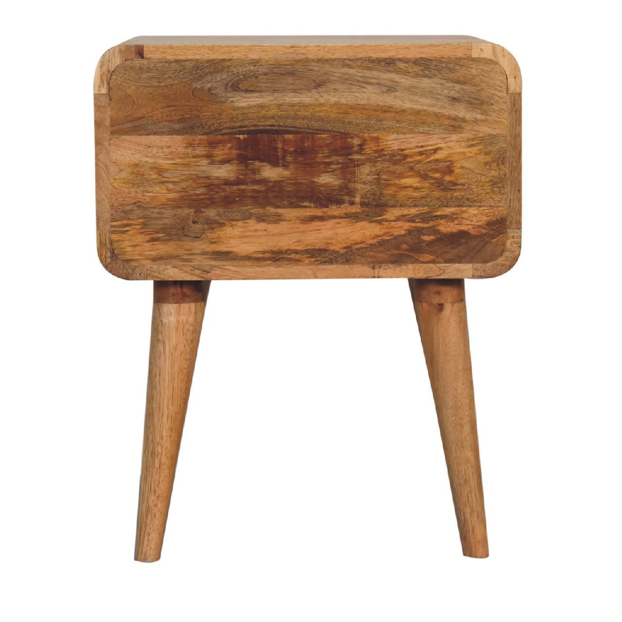 Wood and Rattan Bedside with 2 Drawers - Nightstands