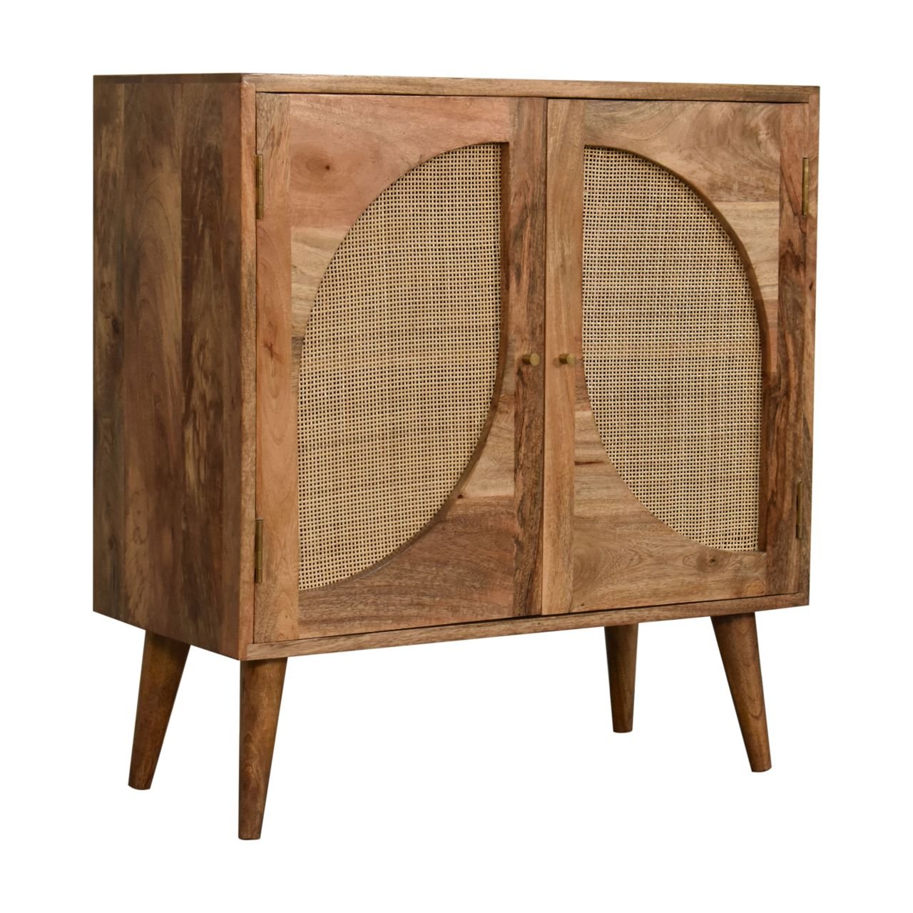 Wood Close - knit Leaf Cabinet with 2 Shelves - Cabinets