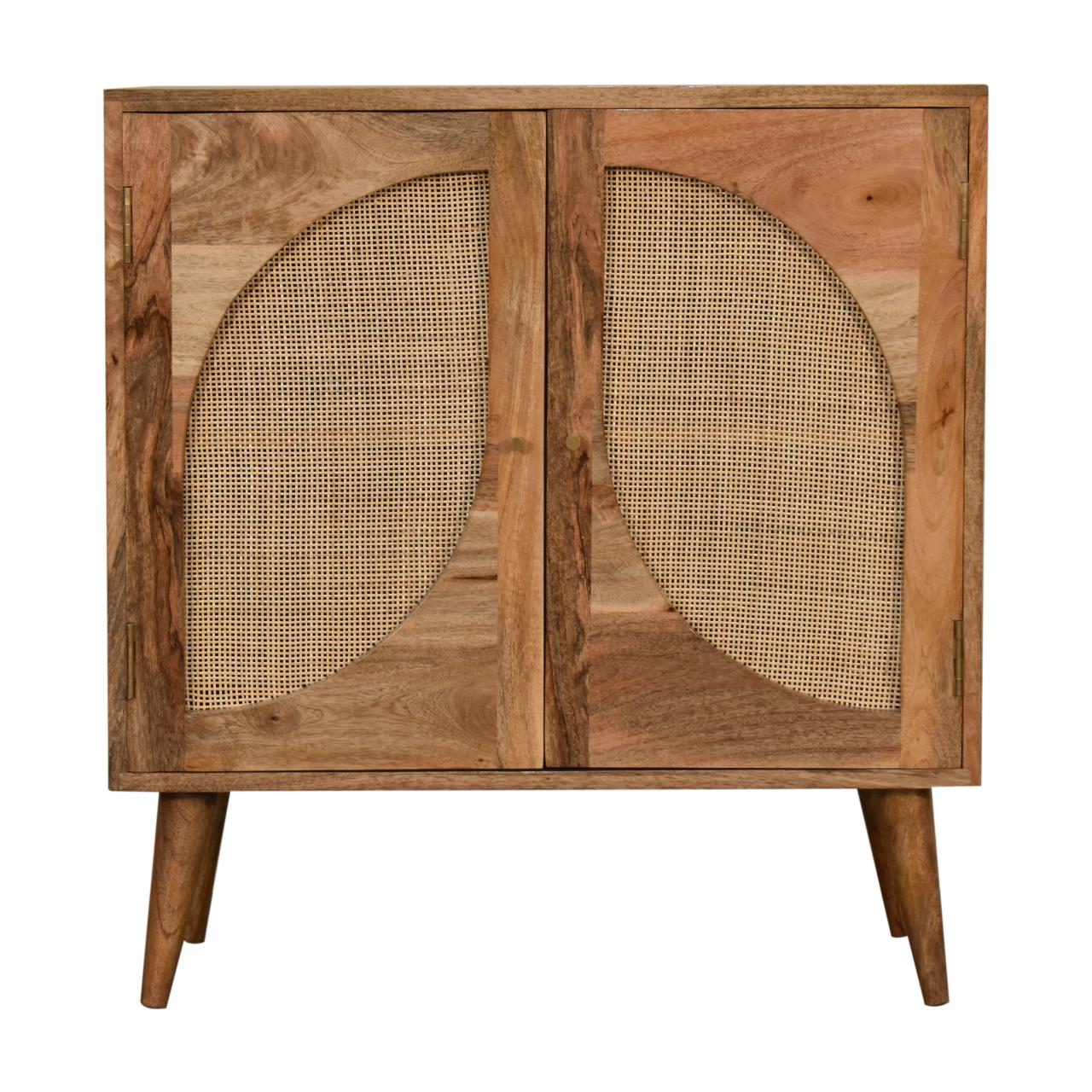 Wood Close - knit Leaf Cabinet with 2 Shelves - Cabinets
