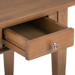 Wood End Table with Drawer, Double Molded Top and Tapered Legs - End Tables