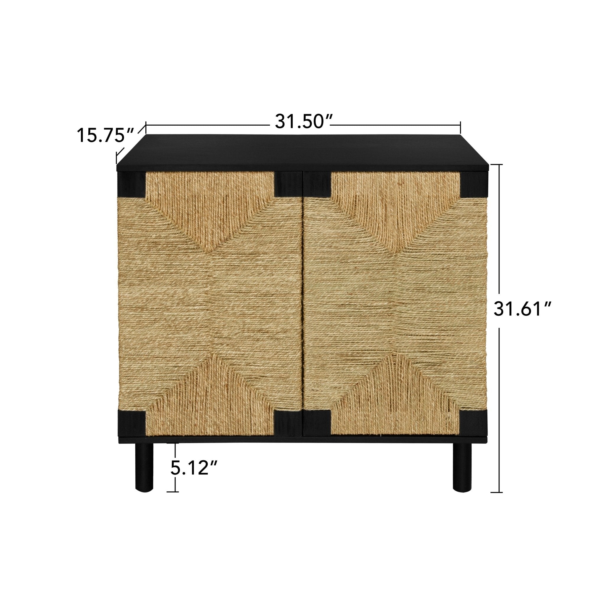 Wood Sideboard with 2 Doors and Adjustable Shelf - Buffets & Sideboards