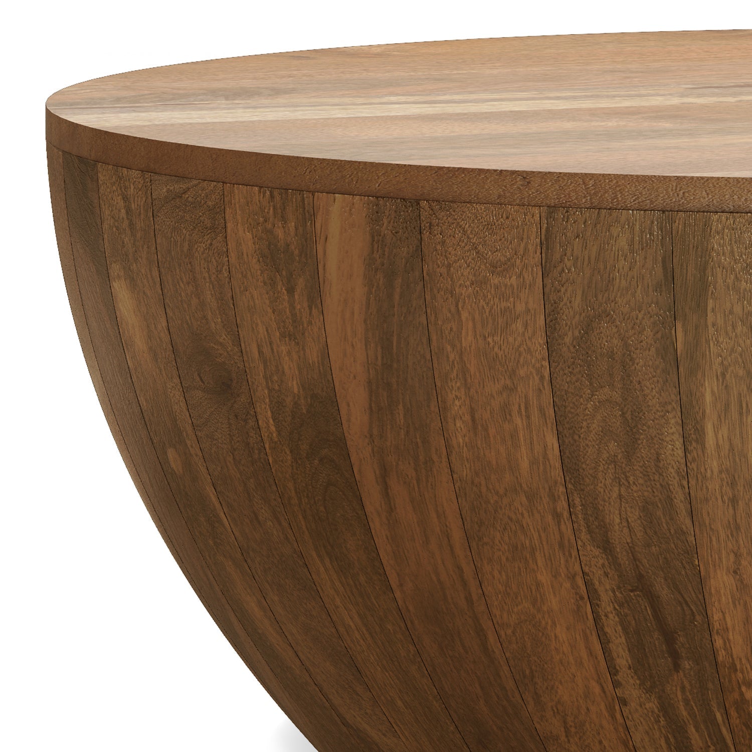Wooden Drum - Shaped Coffee Table - Coffee Tables