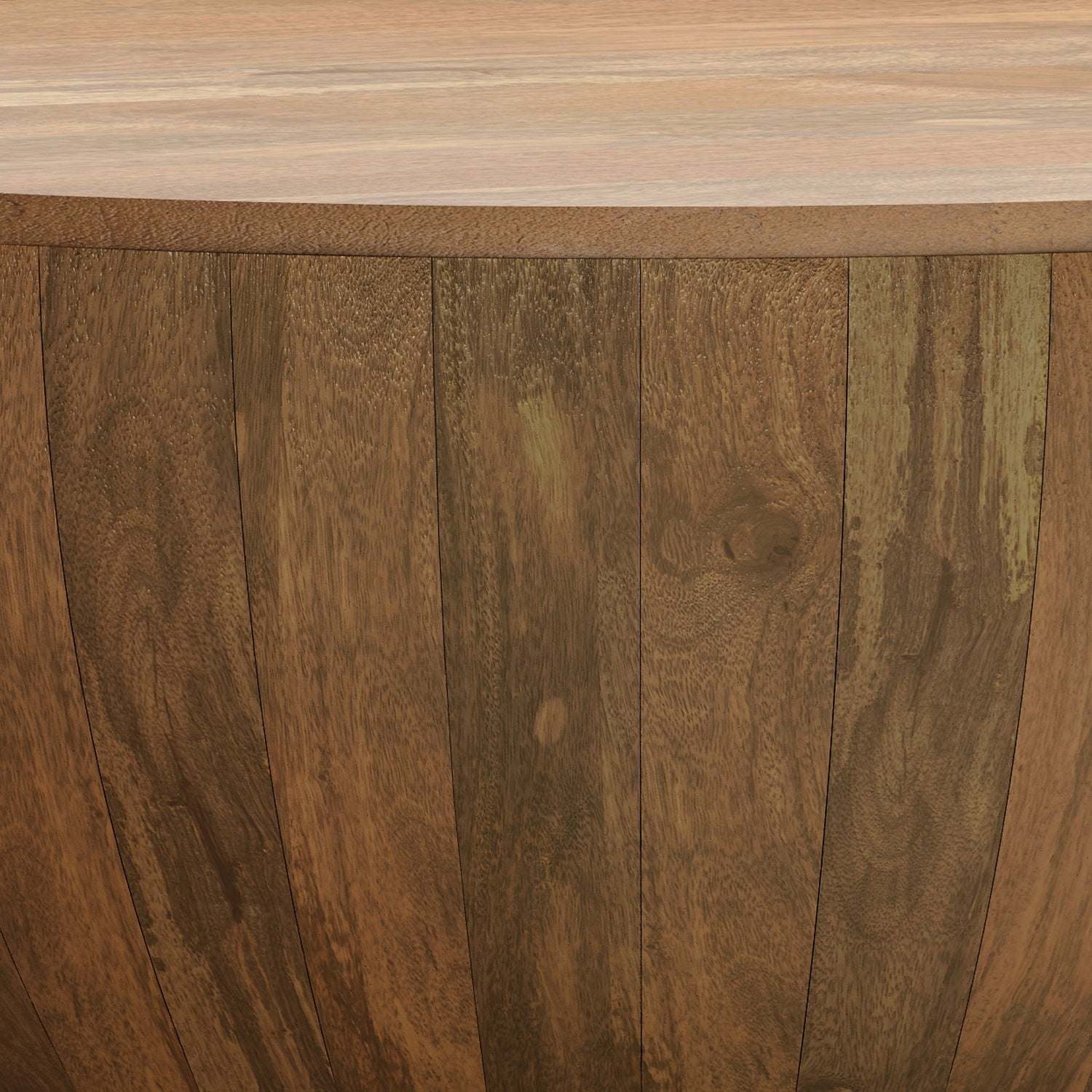 Wooden Drum - Shaped Coffee Table - Coffee Tables
