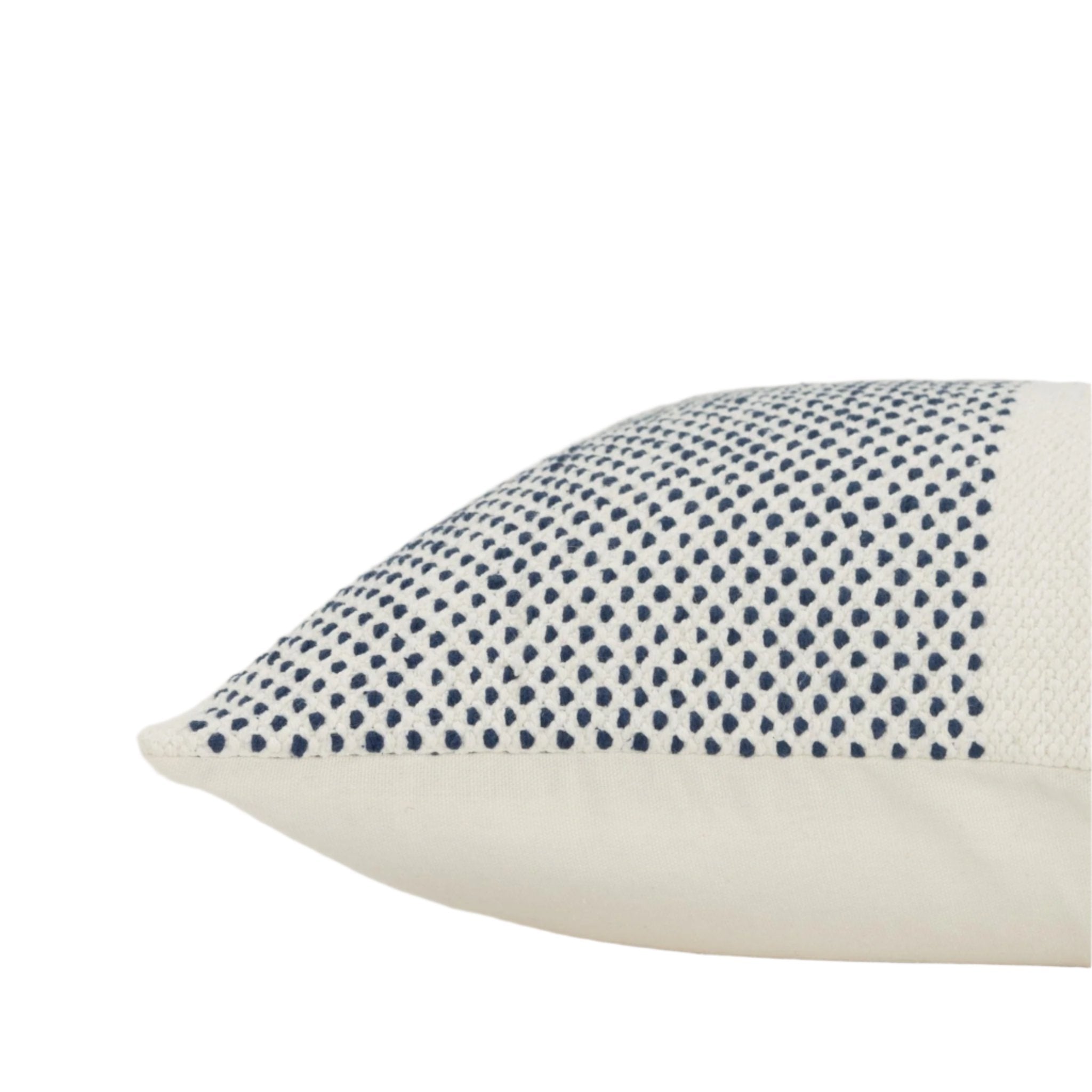 Woven 100% Cotton Color Block Stripe Decorative Throw Pillow - Lumbar Pillows