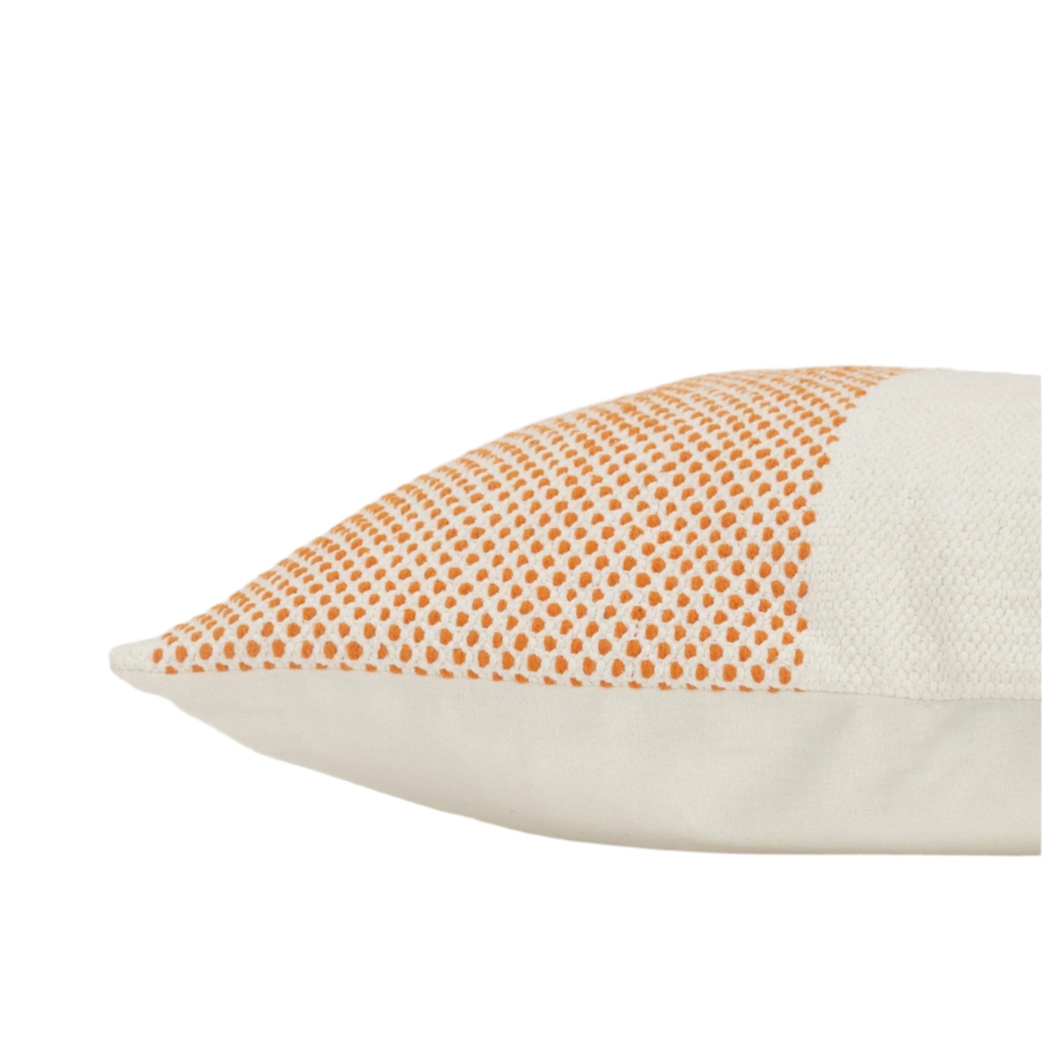 Woven 100% Cotton Color Block Stripe Decorative Throw Pillow - Lumbar Pillows