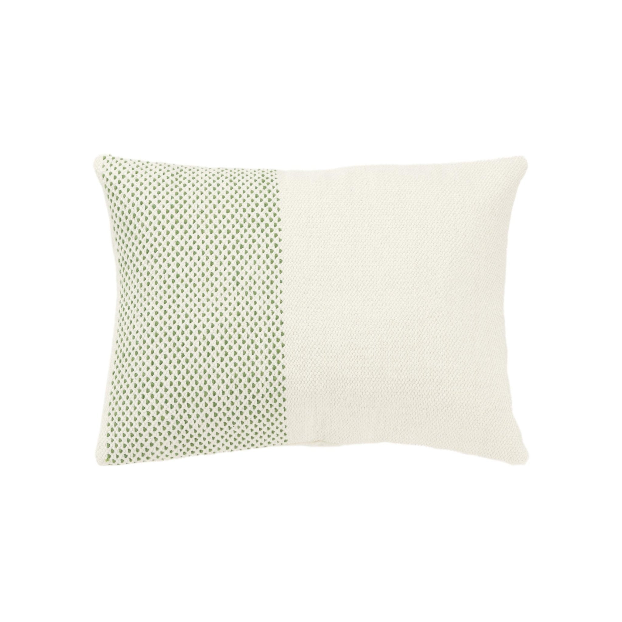 Woven 100% Cotton Color Block Stripe Decorative Throw Pillow - Lumbar Pillows