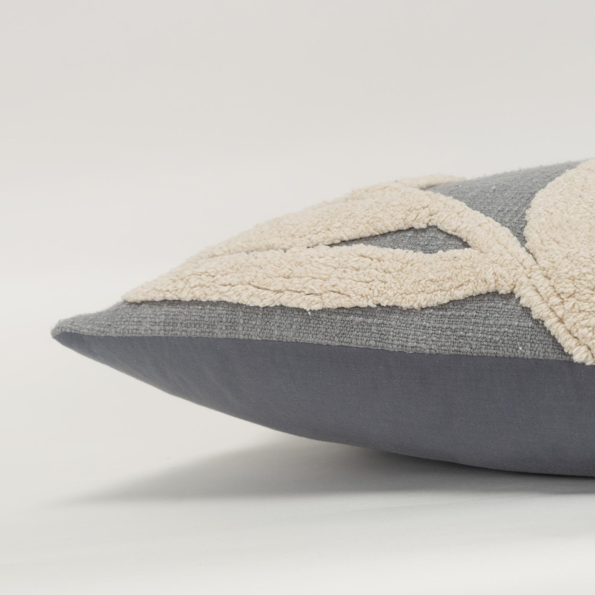 Woven Cotton Botanical Decorative Throw Pillow - Lumbar Pillows