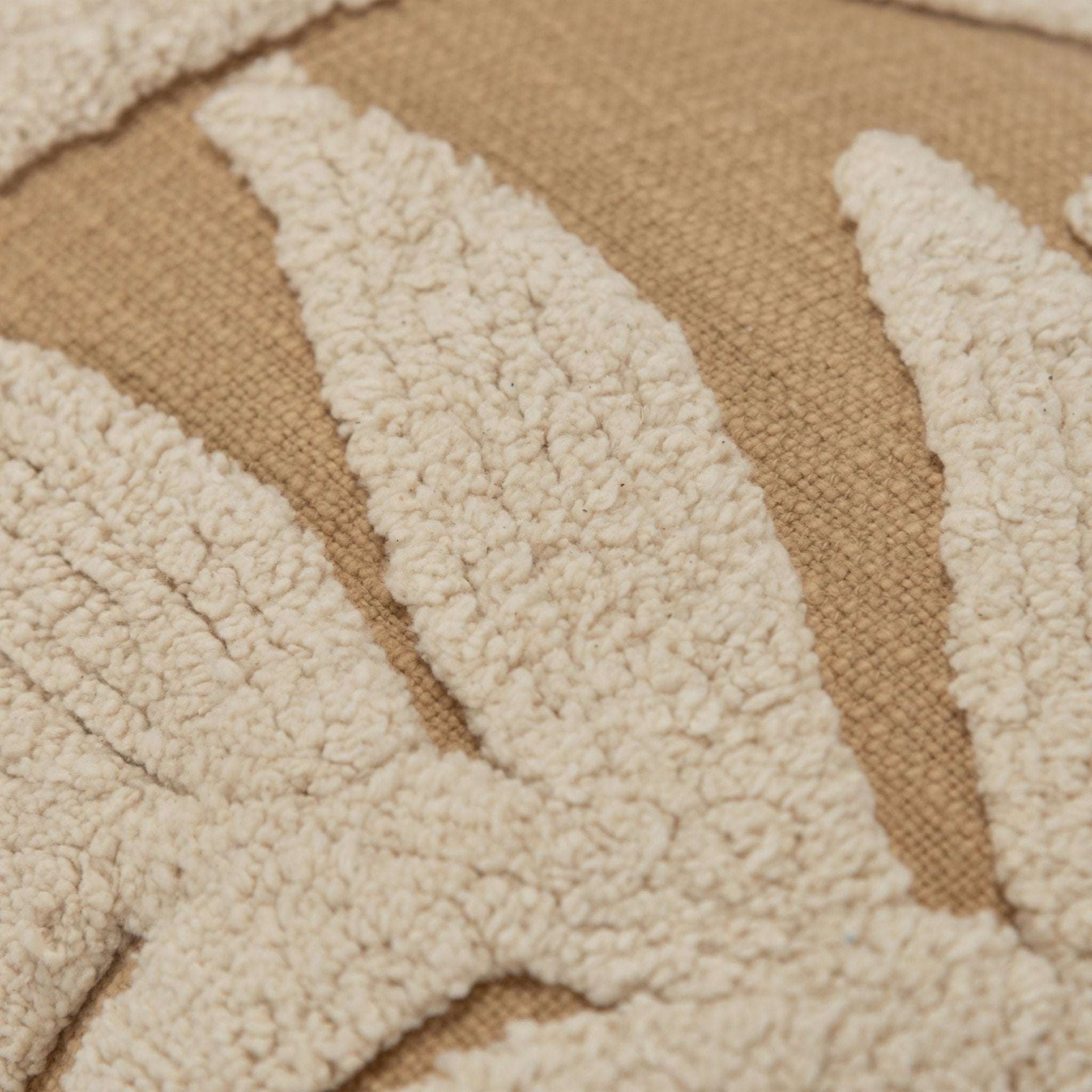 Woven Cotton Botanical Decorative Throw Pillow - Lumbar Pillows