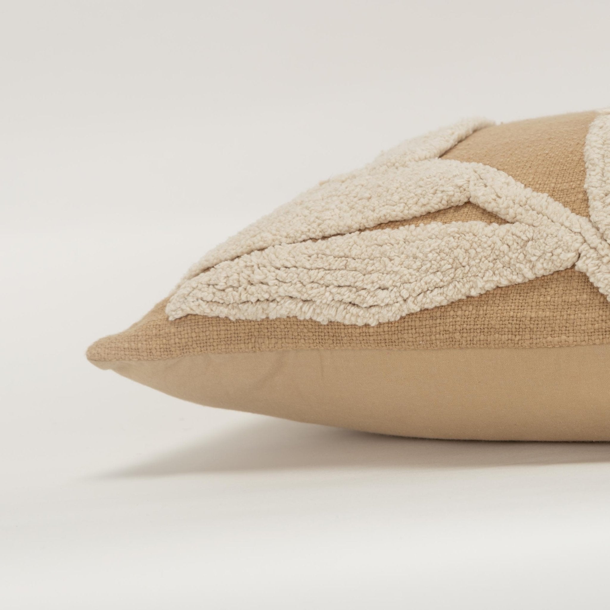 Woven Cotton Botanical Decorative Throw Pillow - Lumbar Pillows