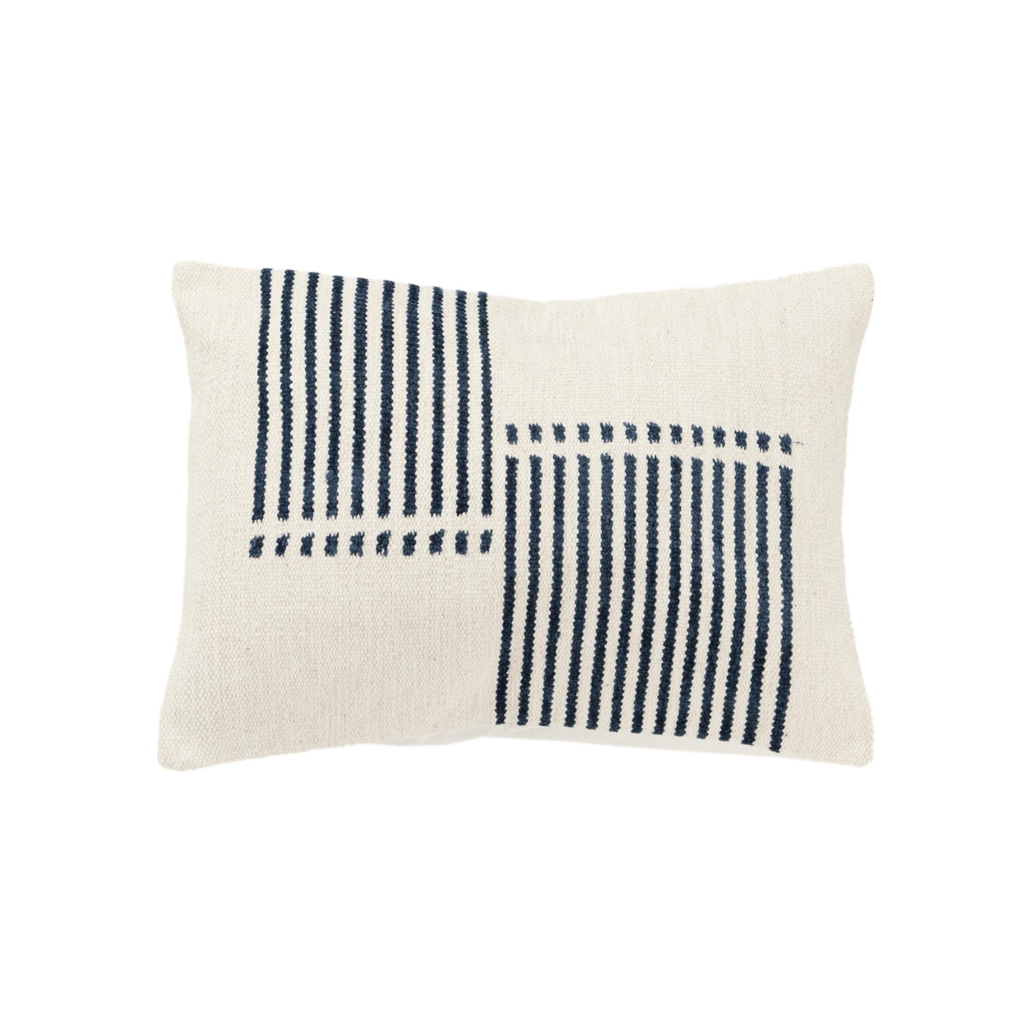 Woven Striped Decorative Throw Pillow - Lumbar Pillows