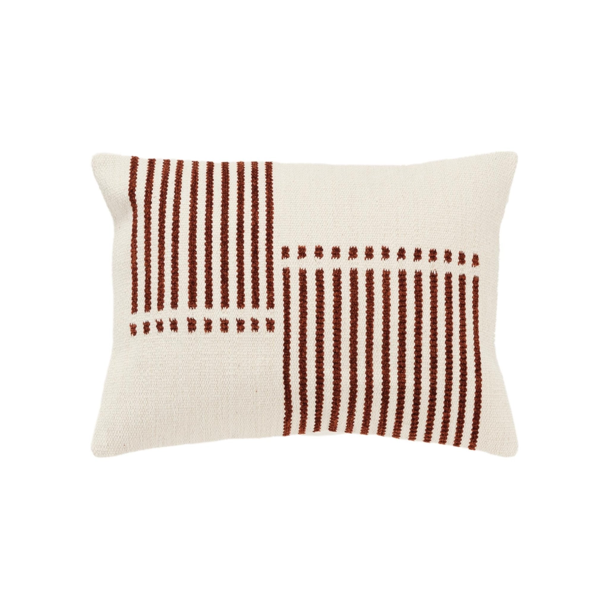 Woven Striped Decorative Throw Pillow - Lumbar Pillows