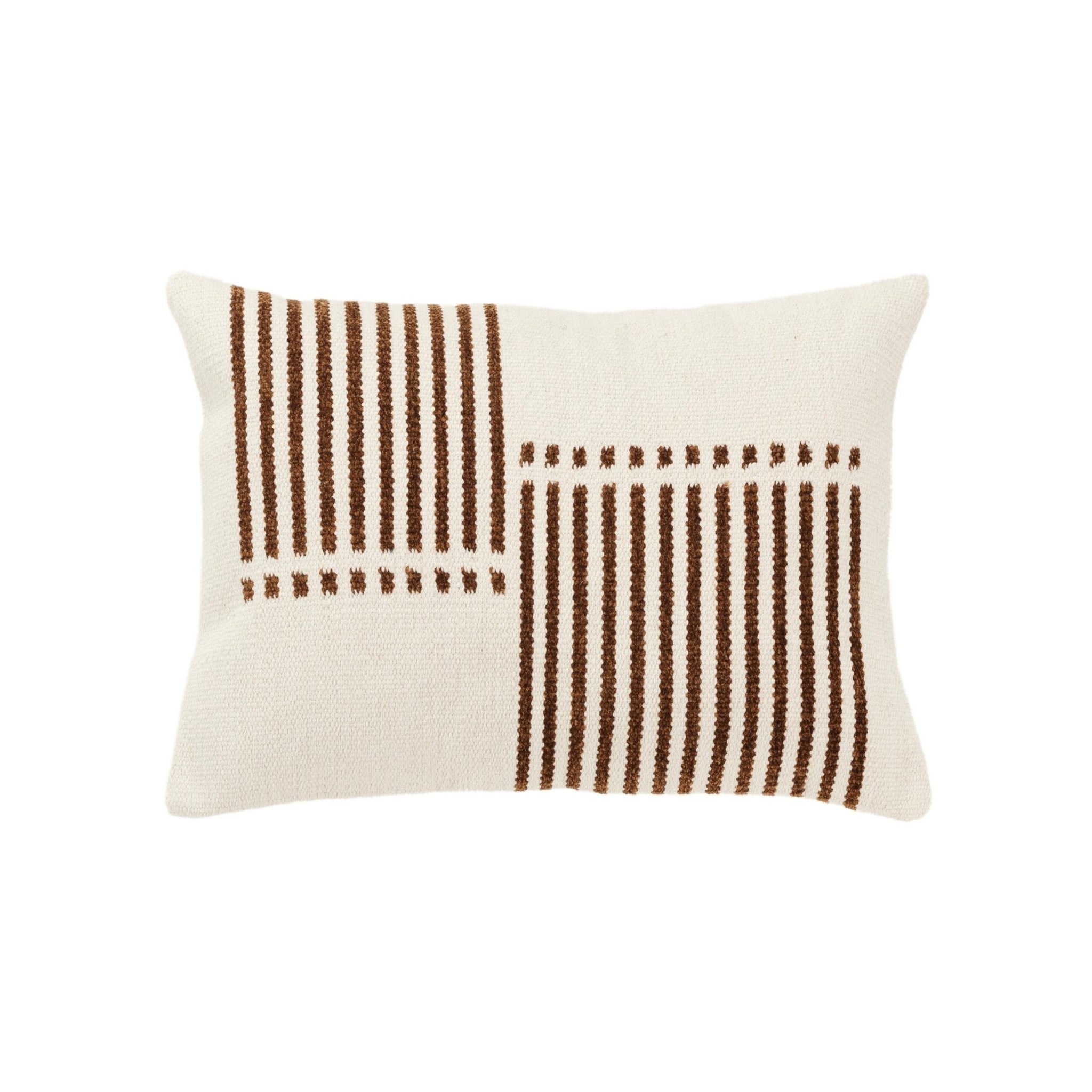 Woven Striped Decorative Throw Pillow - Lumbar Pillows