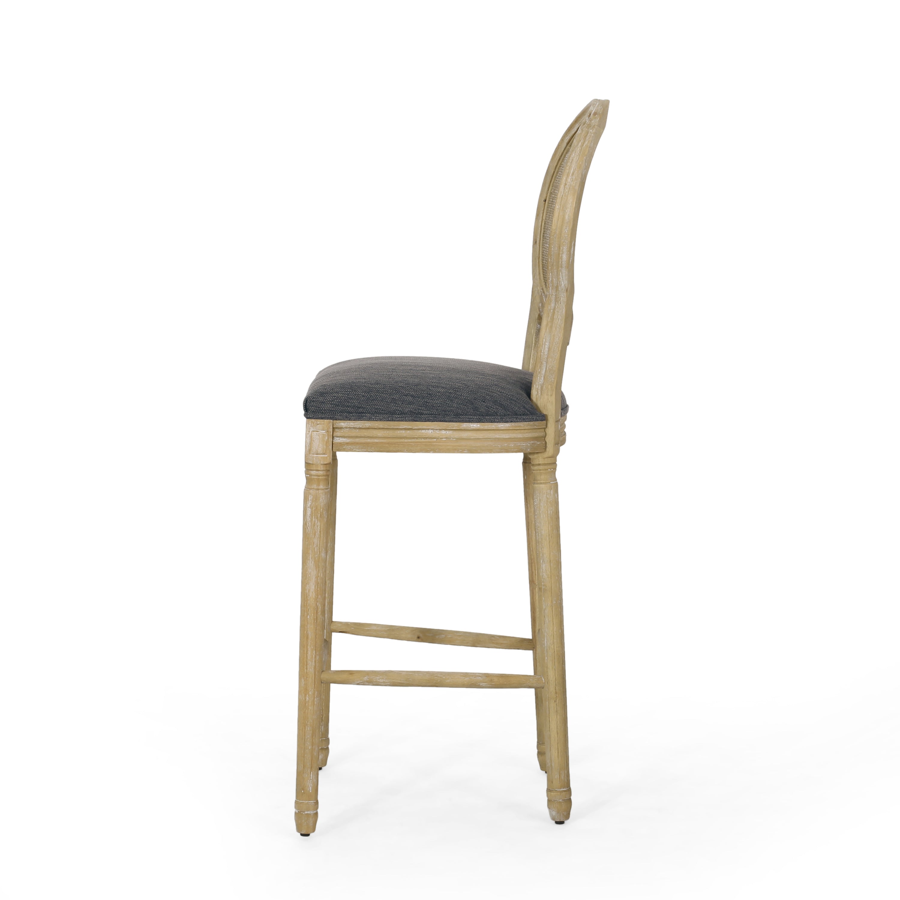 French Country Cane Bar Stool, Set of 2