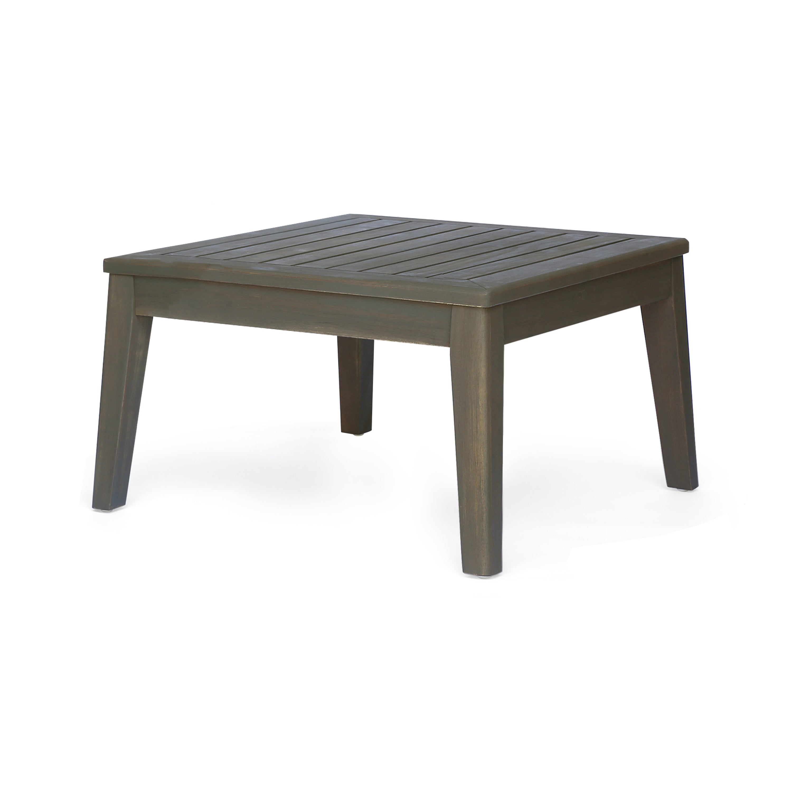 Grenada Outdoor Acacia Wood U-Shape Armless Sectional Sofa