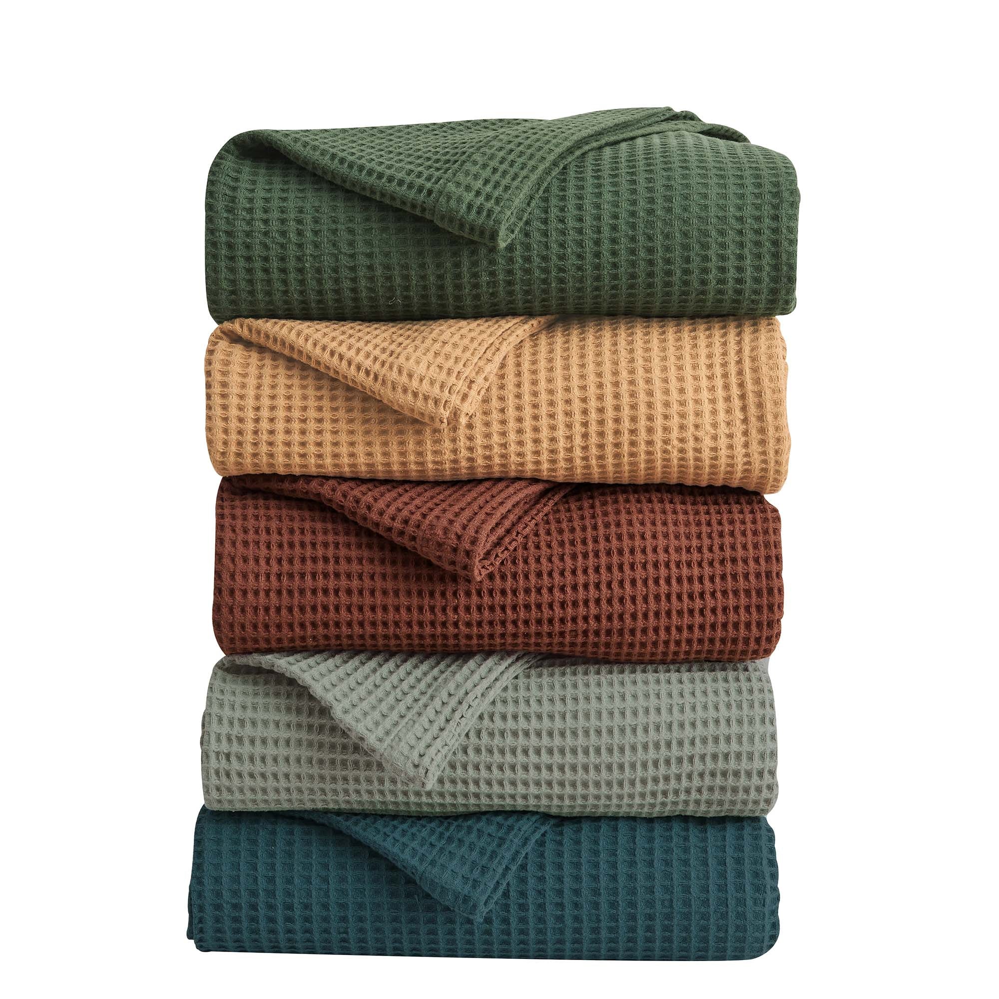 100% Cotton Waffle Weave Blanket