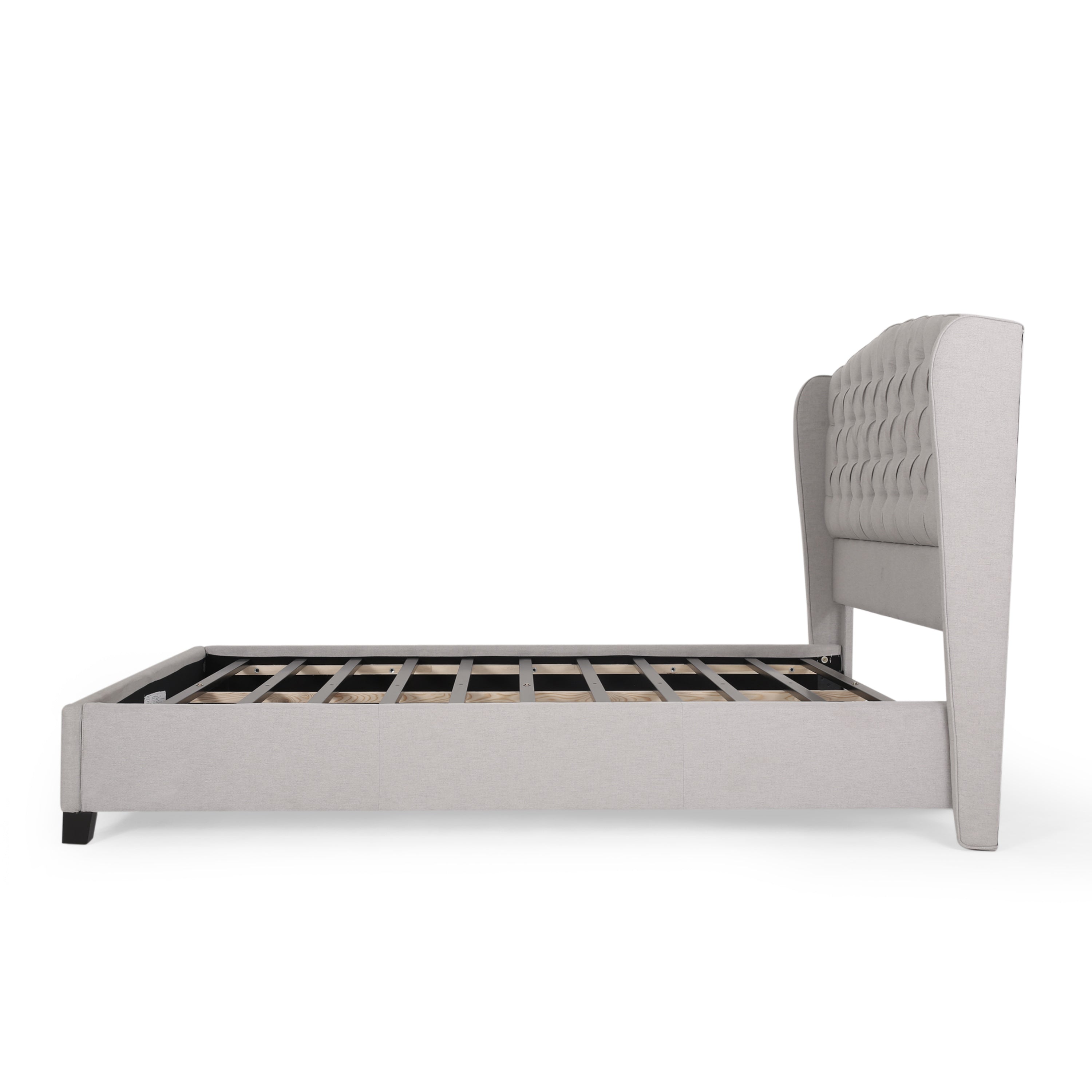 Button Tufted Wingback Bed