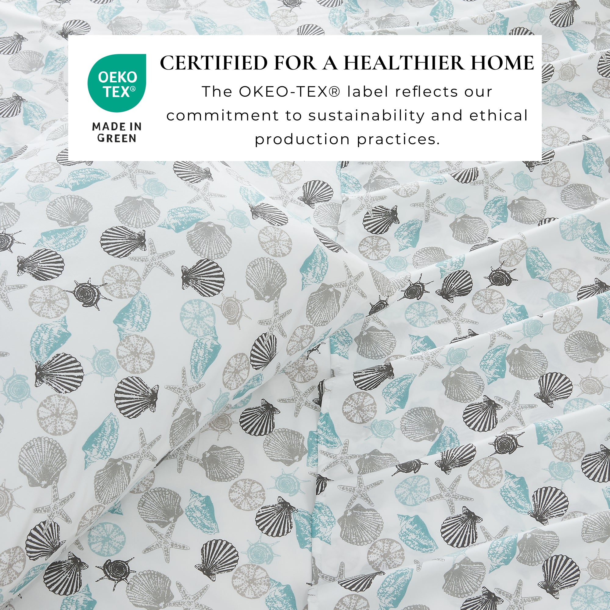 Coastal Printed Microfiber Sheet Set