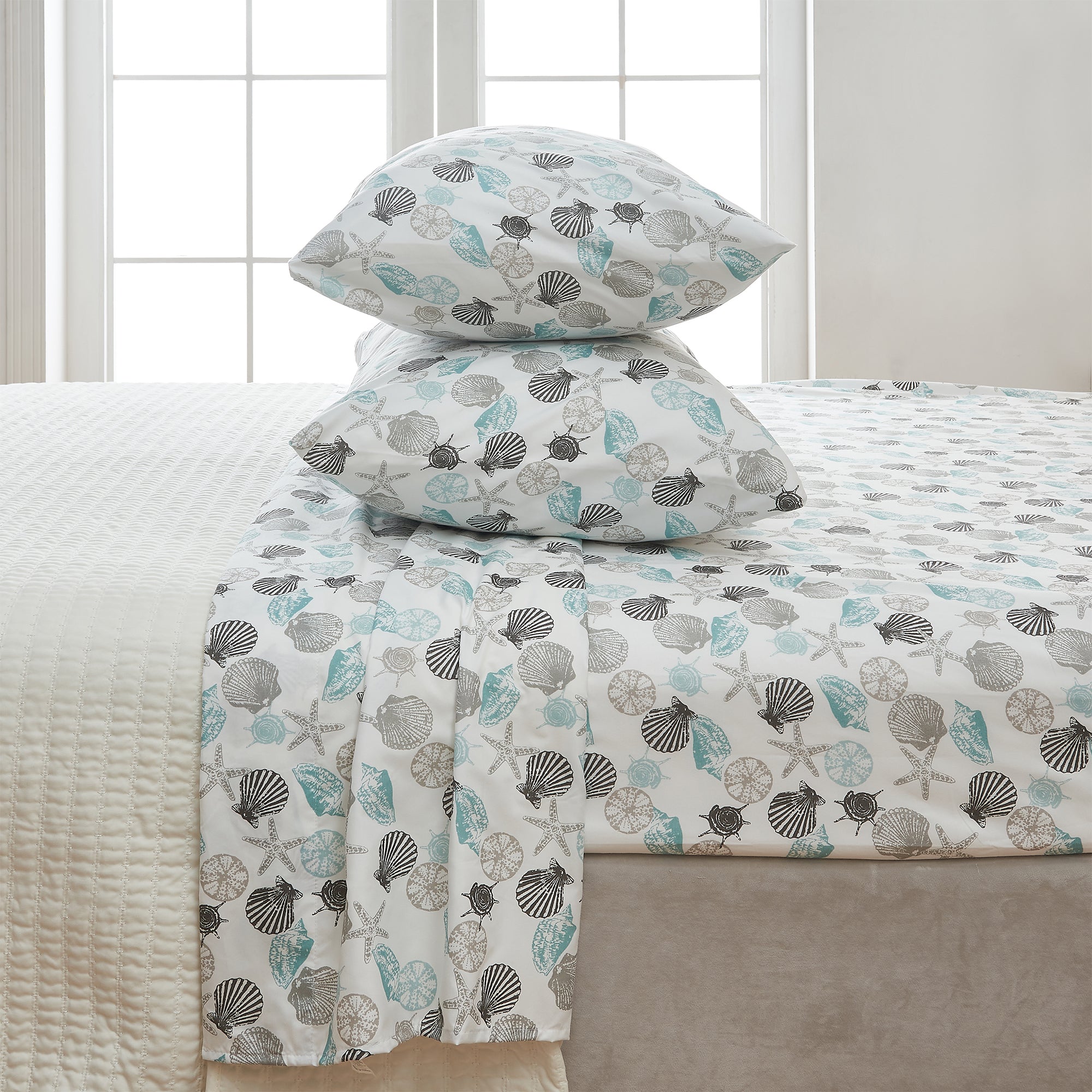 Coastal Printed Microfiber Sheet Set