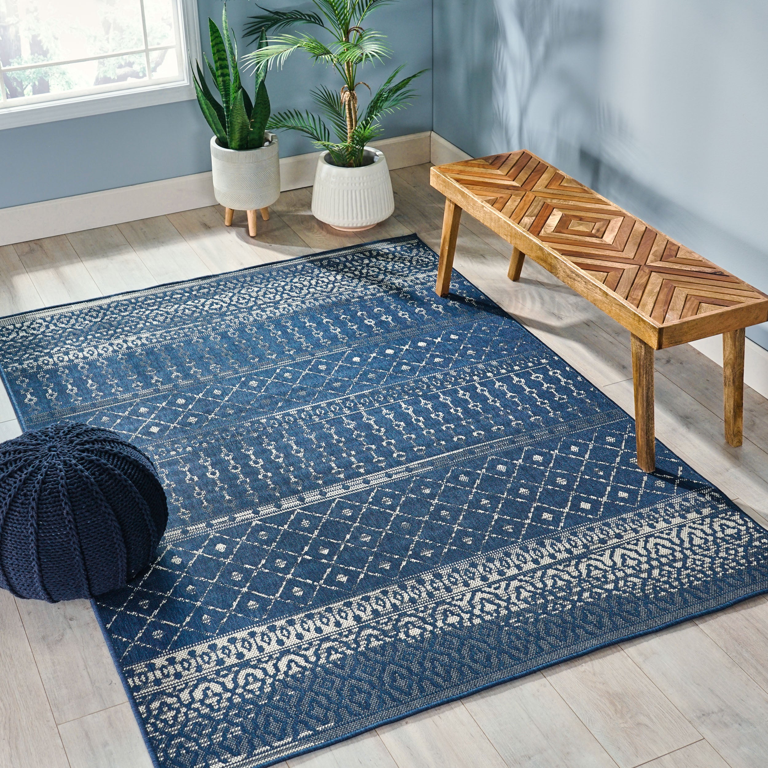 Calamity 63" x 84" Polypropylene Outdoor Area Rug