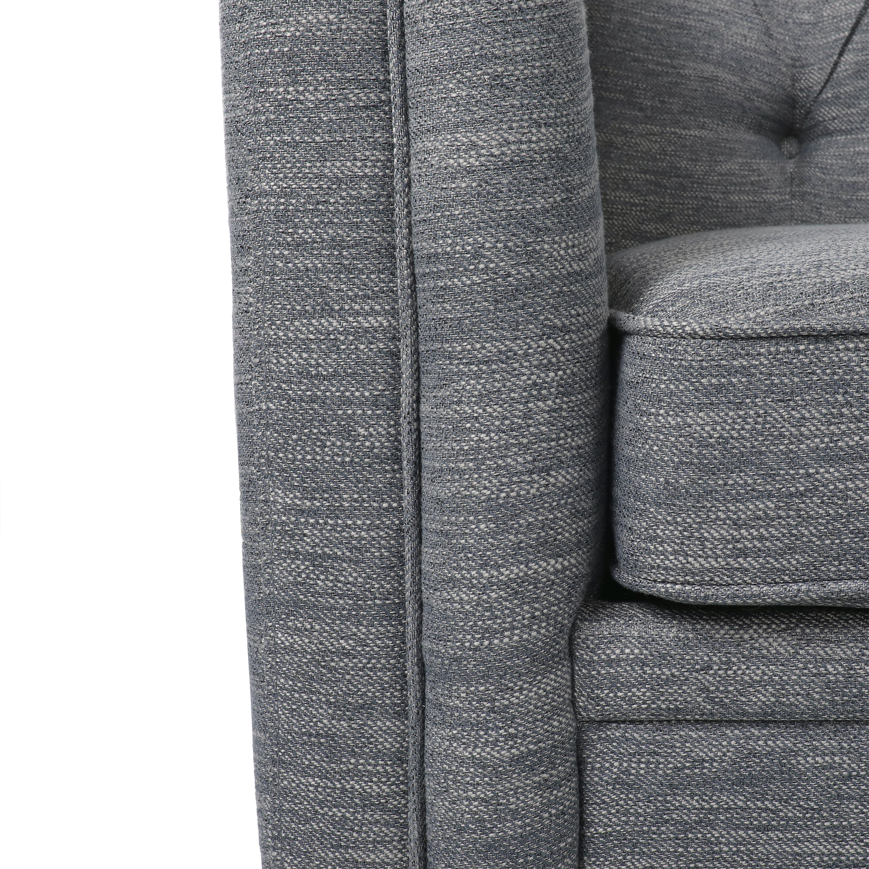 Sophisticated Loveseat with Diamond-Stitched Detailing