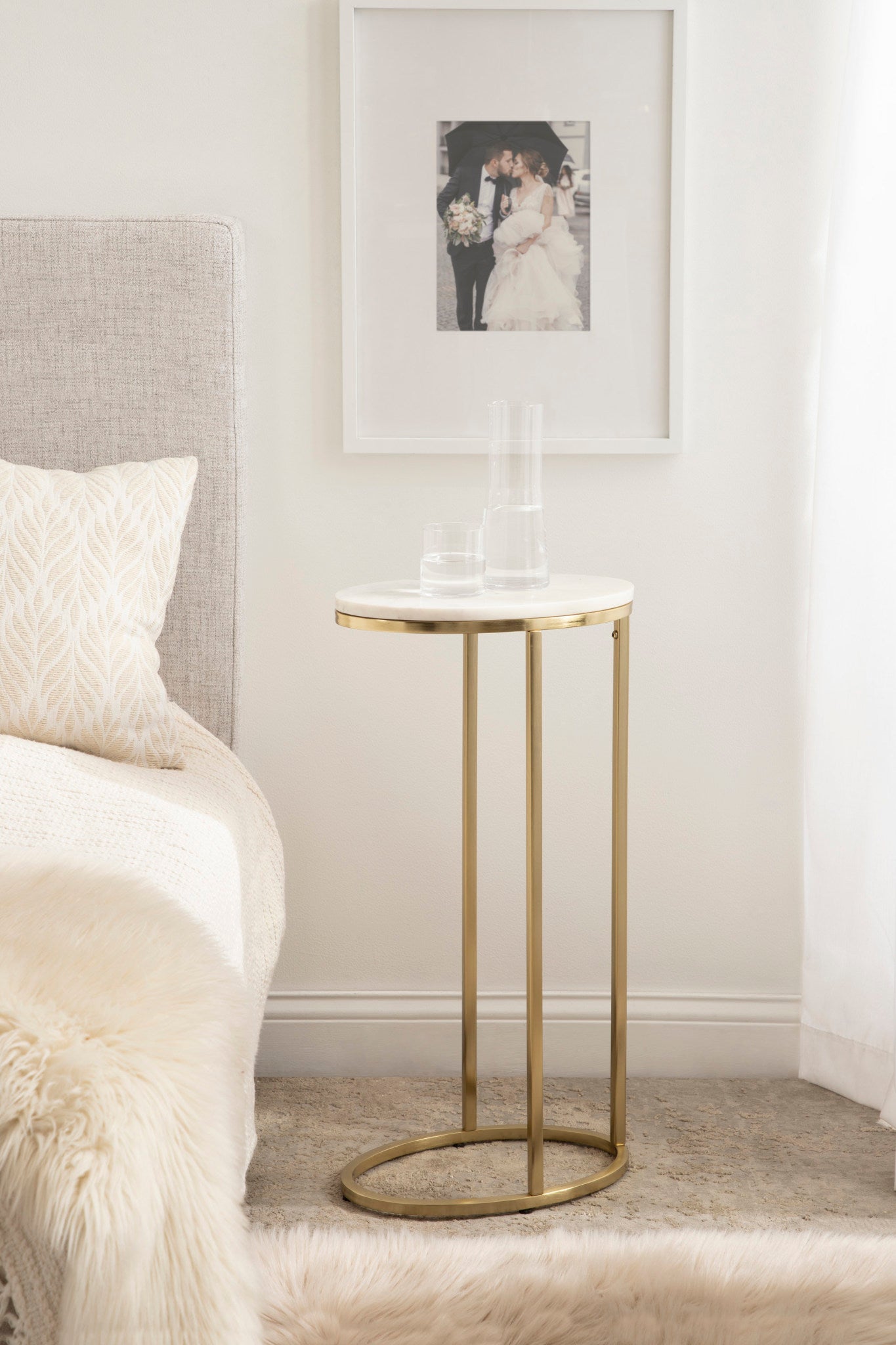 Natalli Marble Oval C-Table