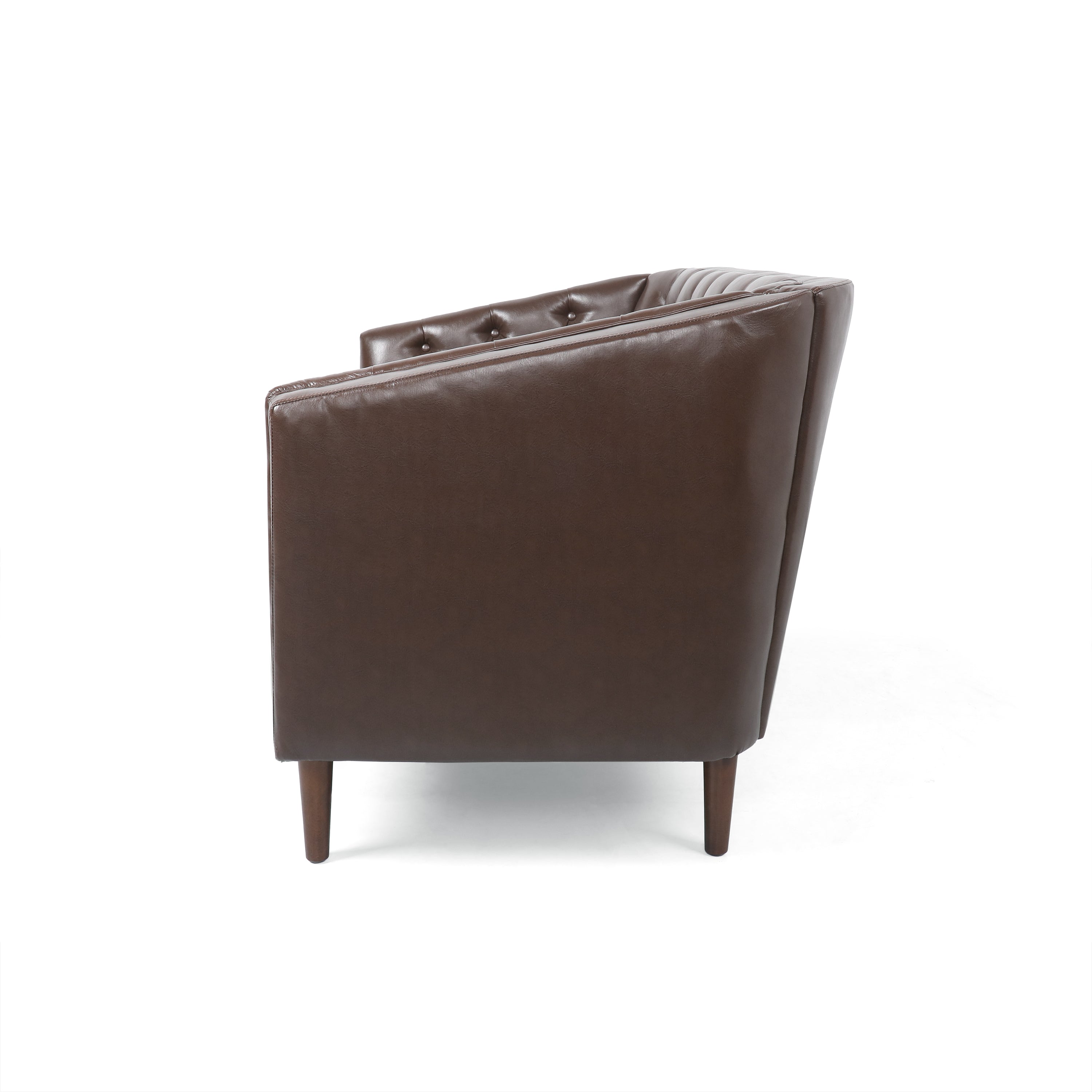 Sophisticated Loveseat with Diamond-Stitched Detailing