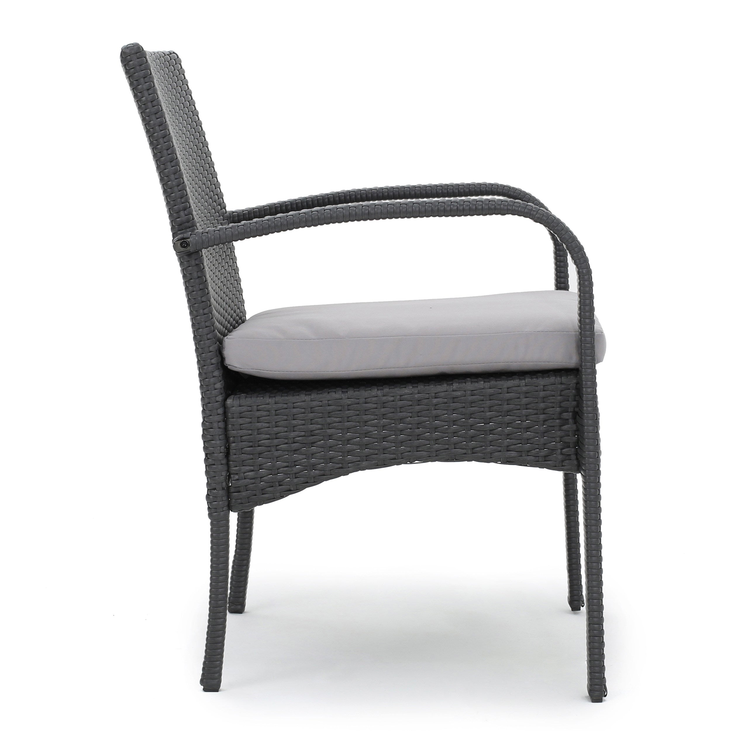 Cordoba Outdoor Wicker Dining Chairs, Set of 2
