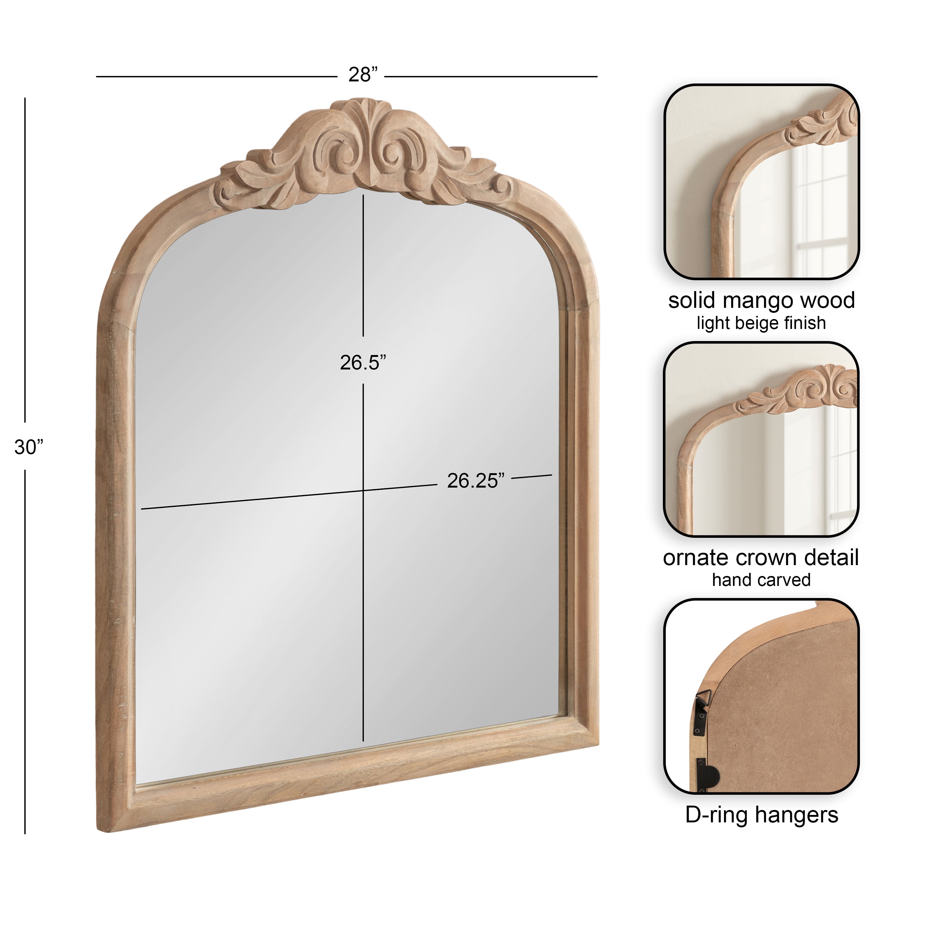 Arendahl Wood Arch Mirror
