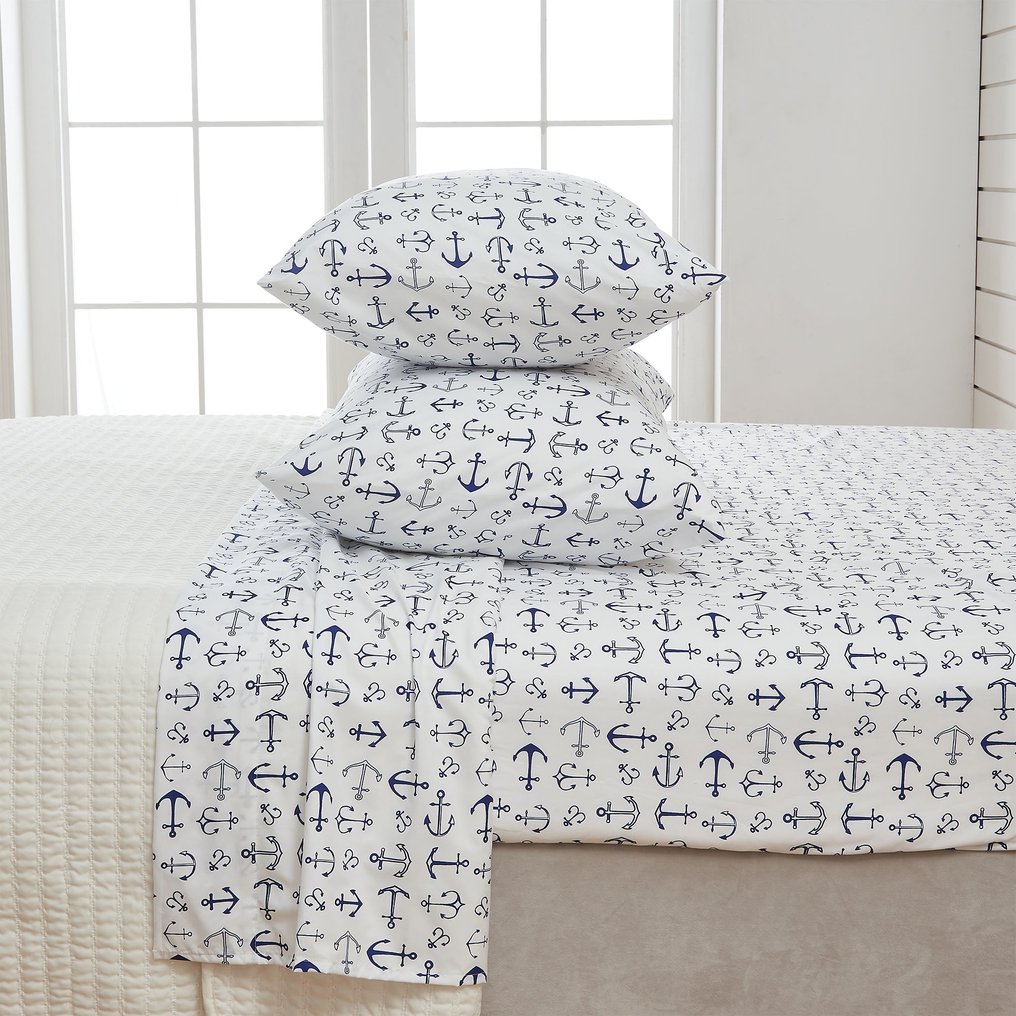 Coastal Printed Microfiber Sheet Set